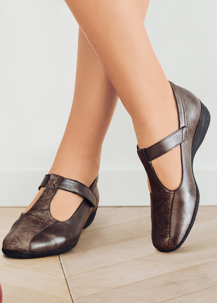 Salomé bi-matière talon compensé