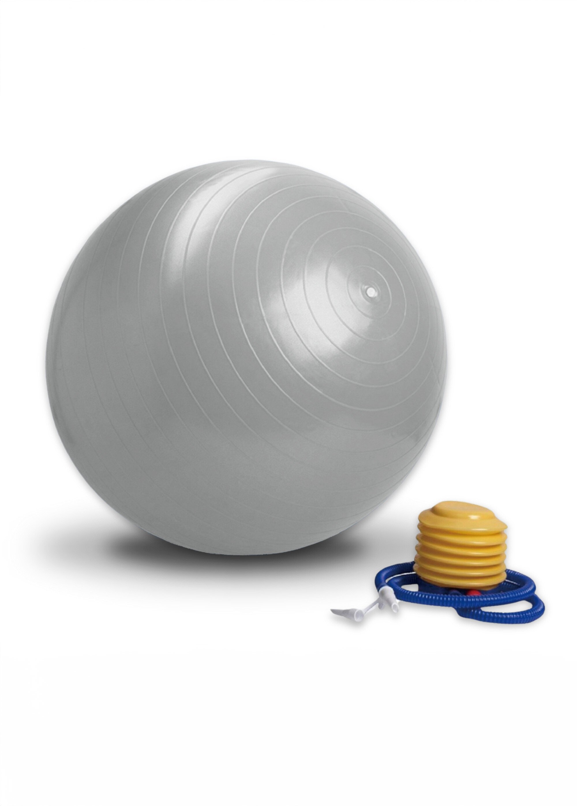 Ballon de yoga diam 55cm + pompe gonflage Gris ZENBALL55CM DE1