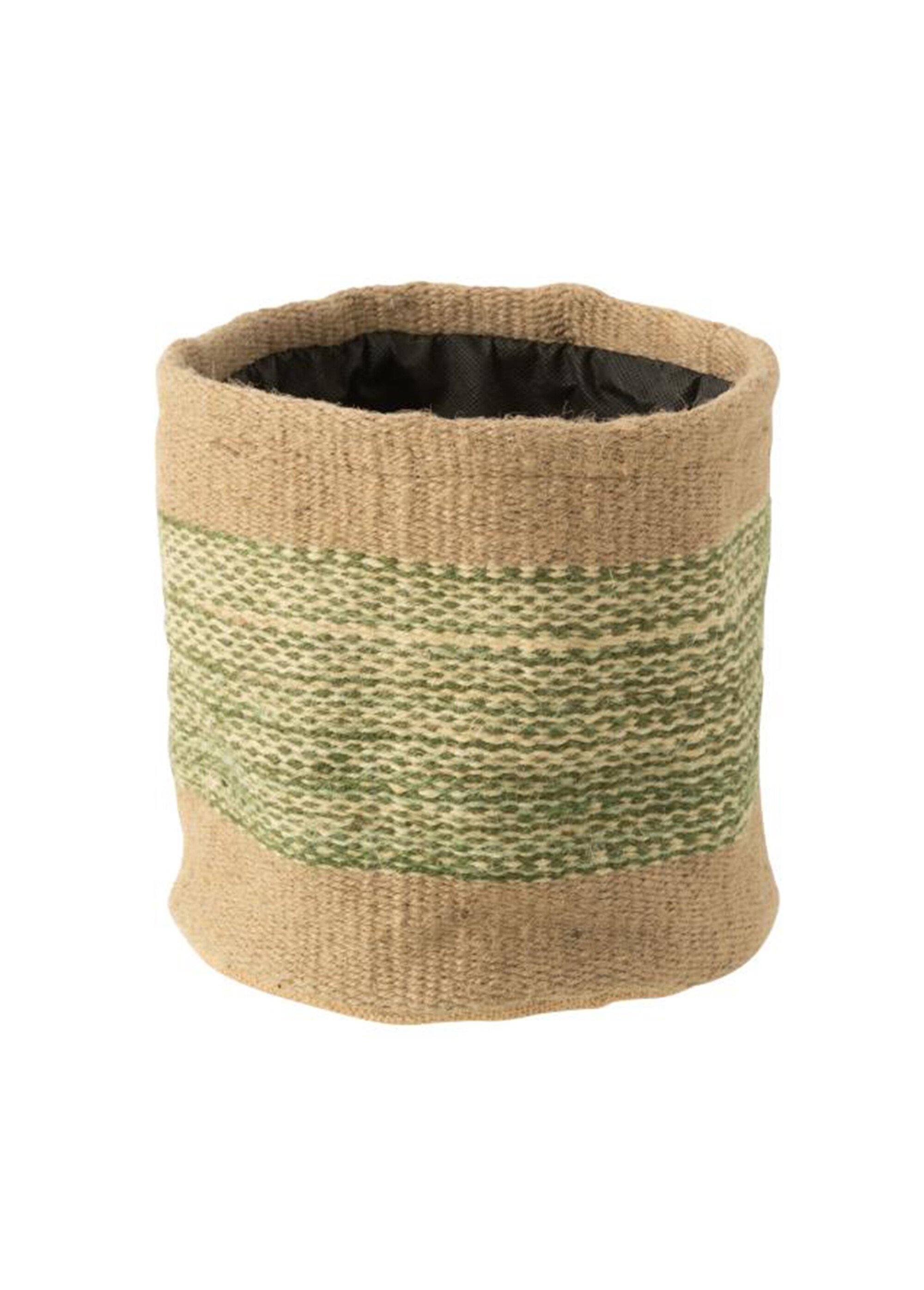 Cache-pot souple en jute