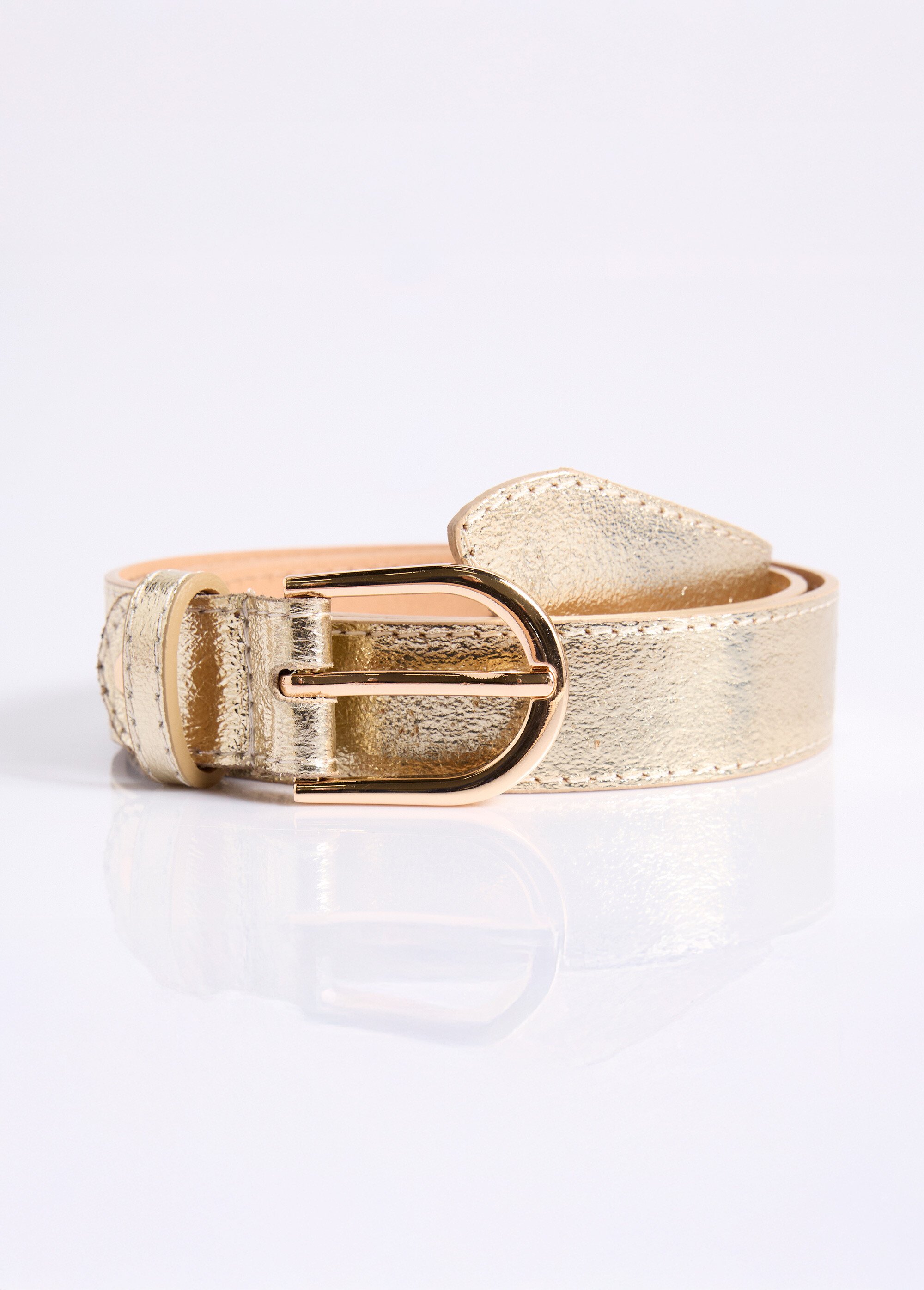 Ceinture en cuir Femme Doré USTRAL FA1