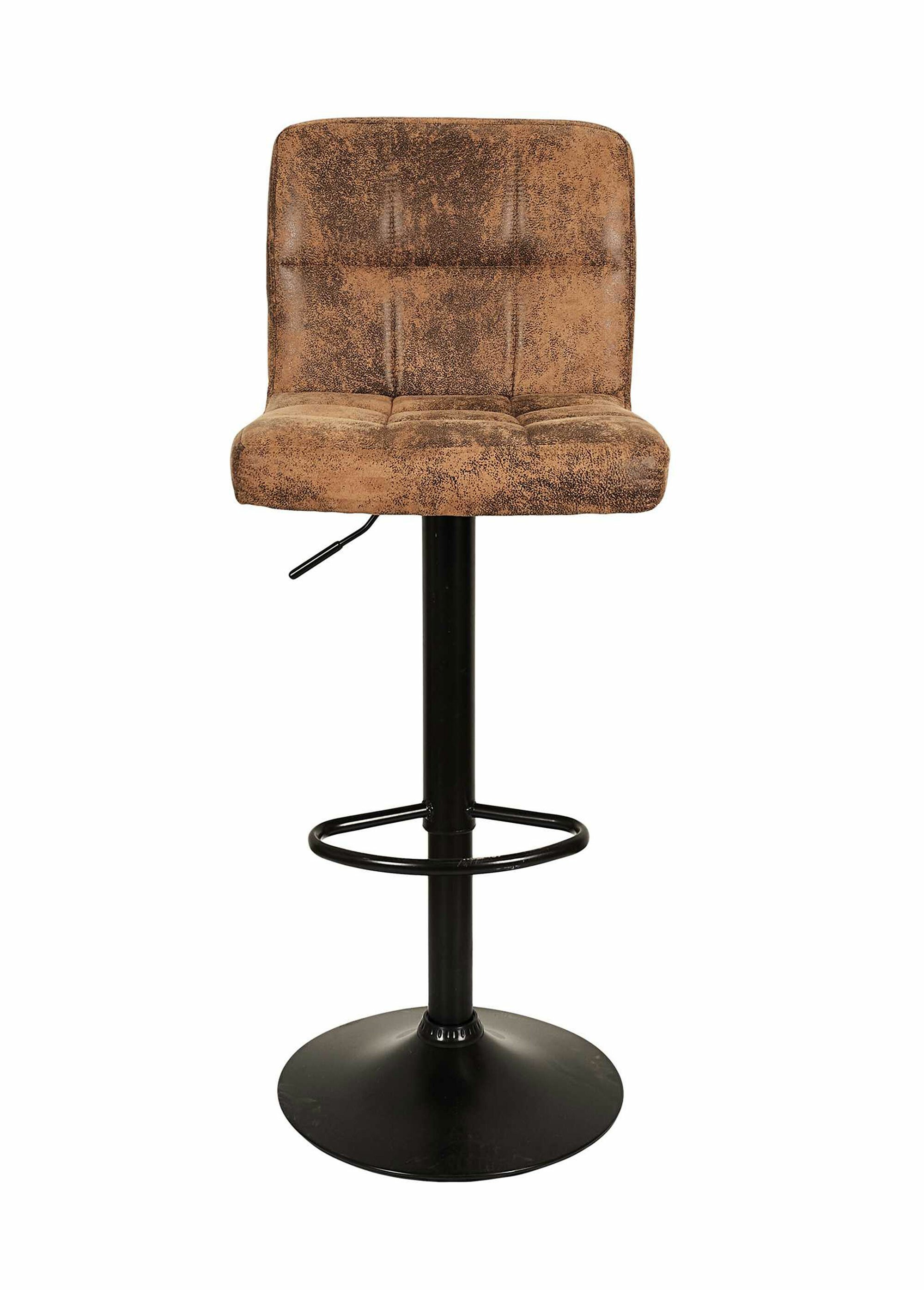 Chaise de bar capitonnée simili cuir MARRON CMP-HD7603 DE1