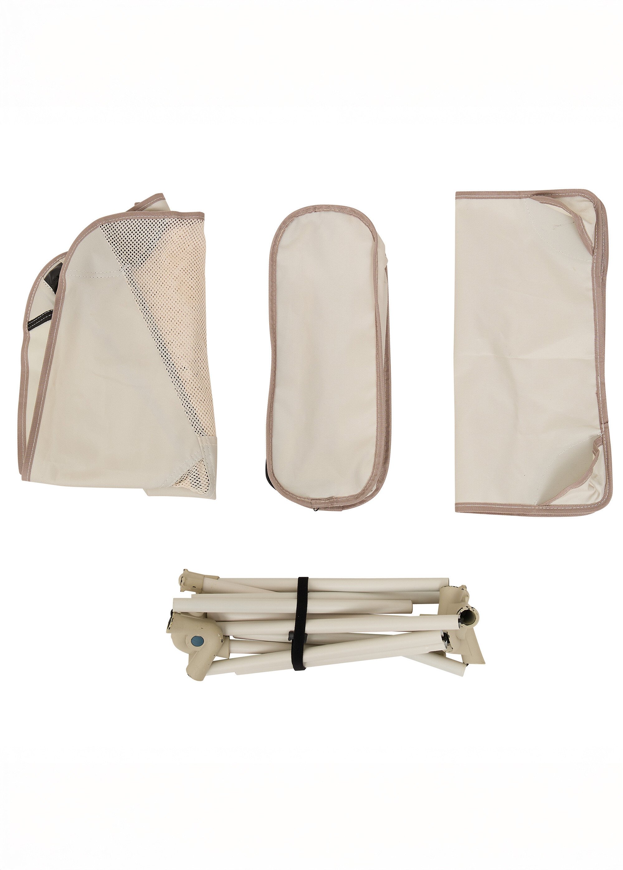 Chaise de camping pliante armature métal BEIGE JJA-213510A DE2