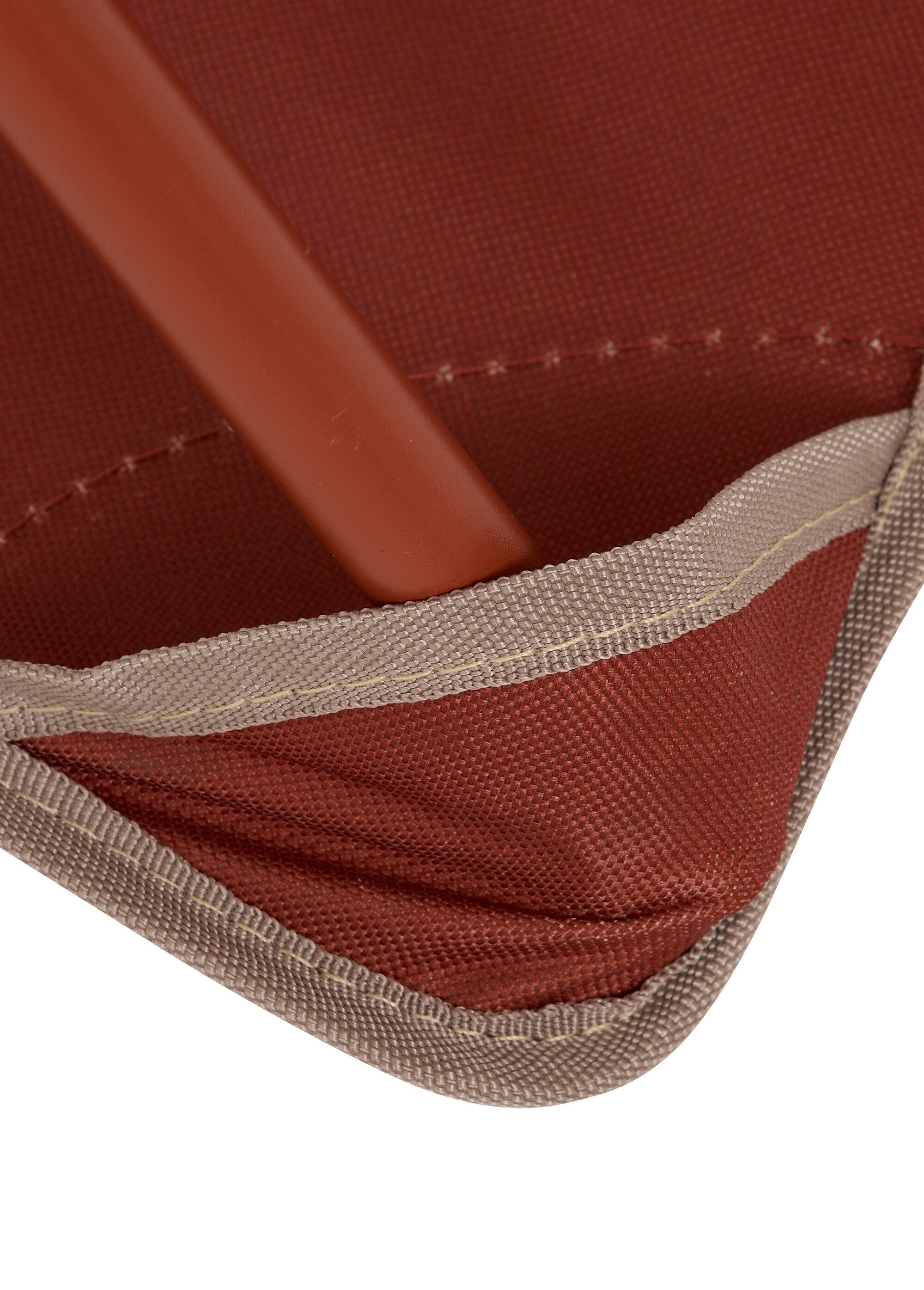 Chaise de camping pliante armature métal ROUGE JJA-213510A DE3