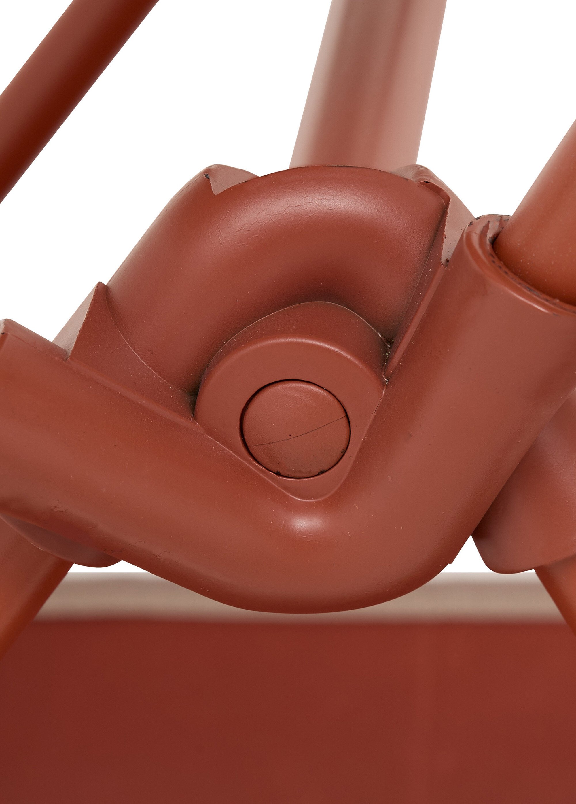 Chaise de camping pliante armature métal ROUGE JJA-213510A DE4