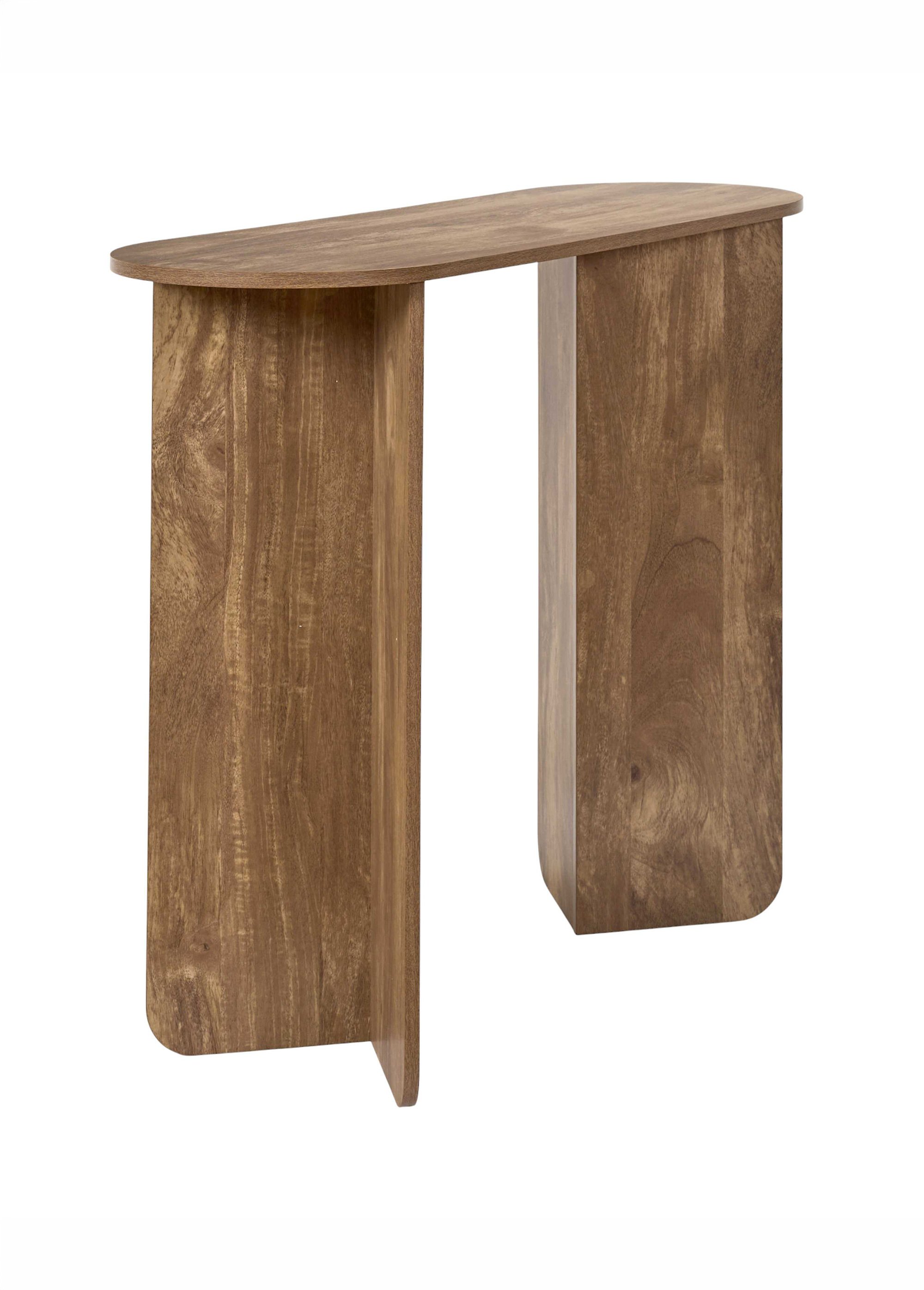 Console épurée pieds en V HERITAGE MARRON CMP-HD7829 DE2