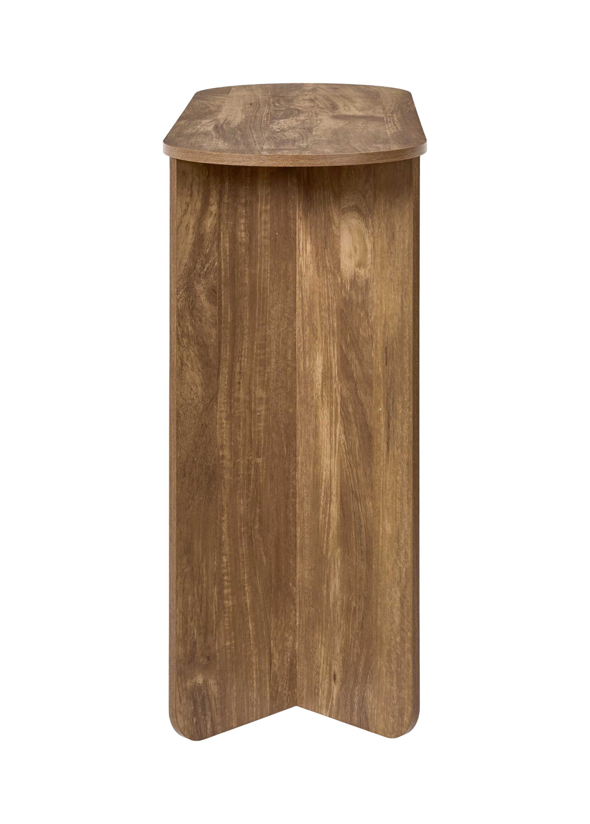 Console épurée pieds en V HERITAGE MARRON CMP-HD7829 DE3