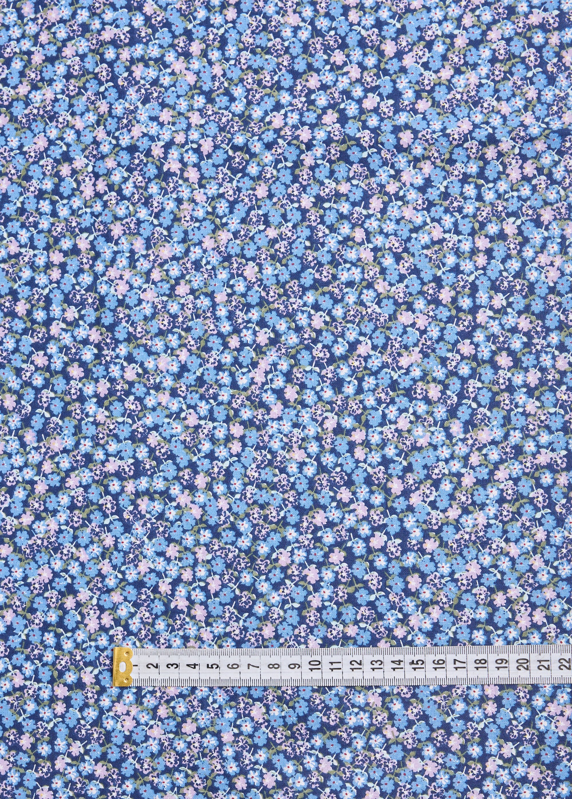 Coupon tissu motif fleuri 12B