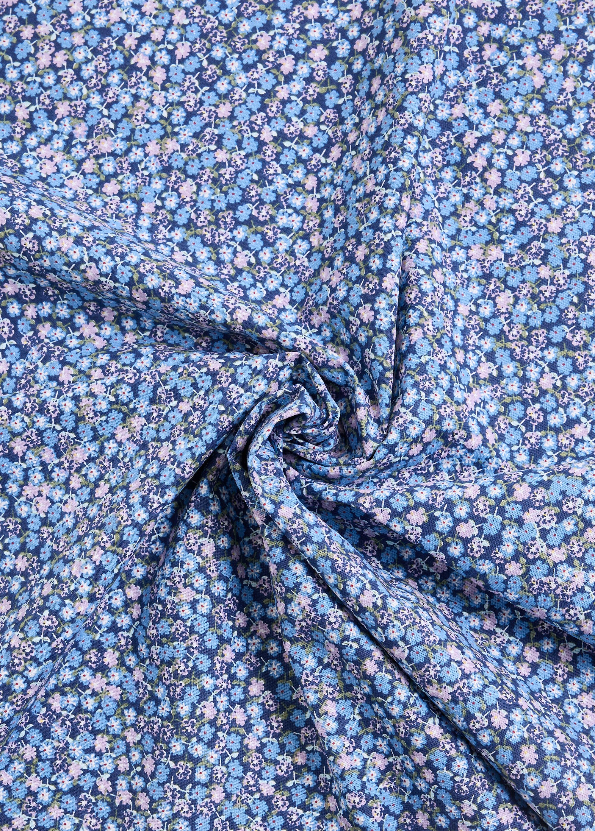 Coupon tissu motif fleuri 12B