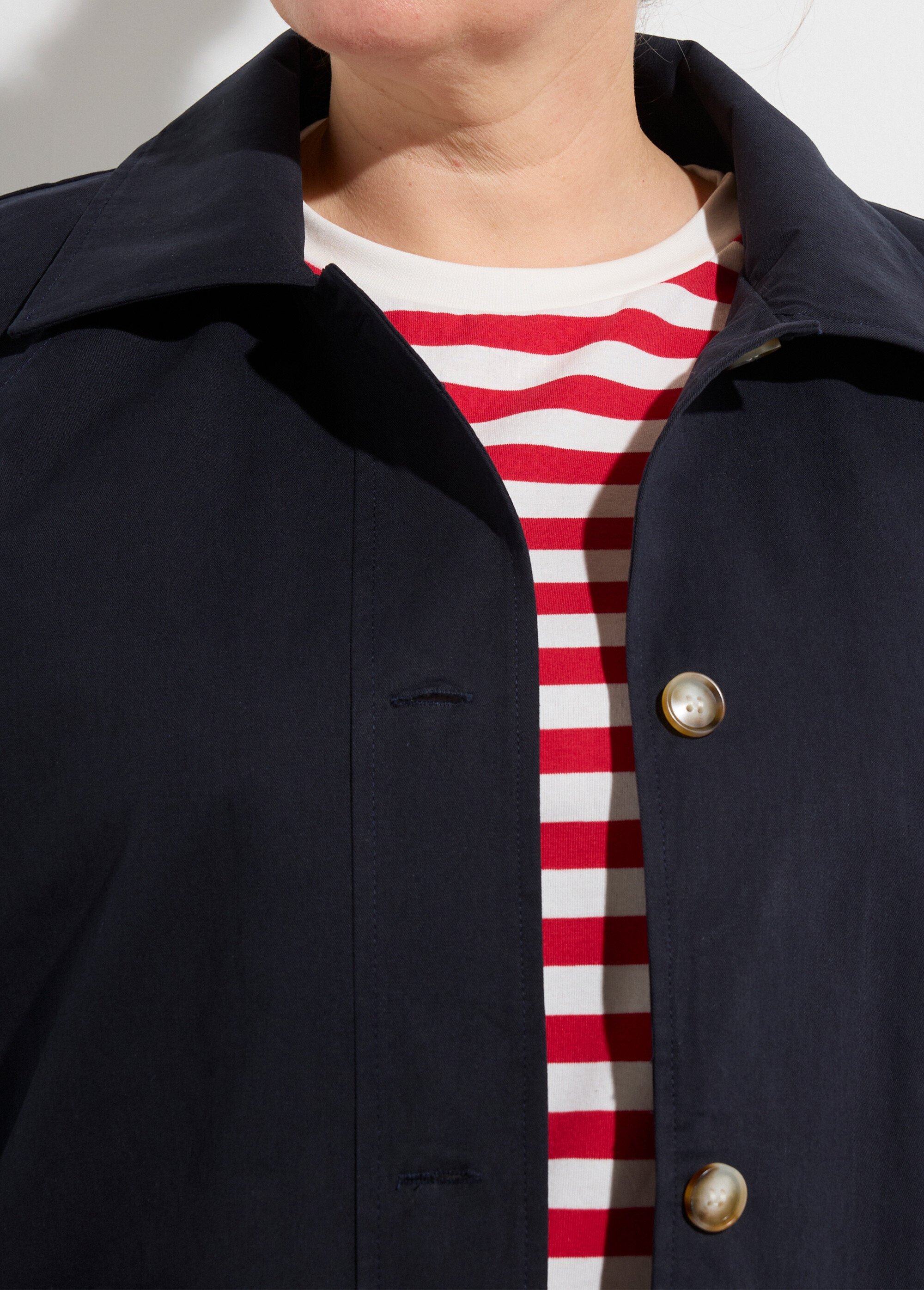 Trench court, doublure fantaisie