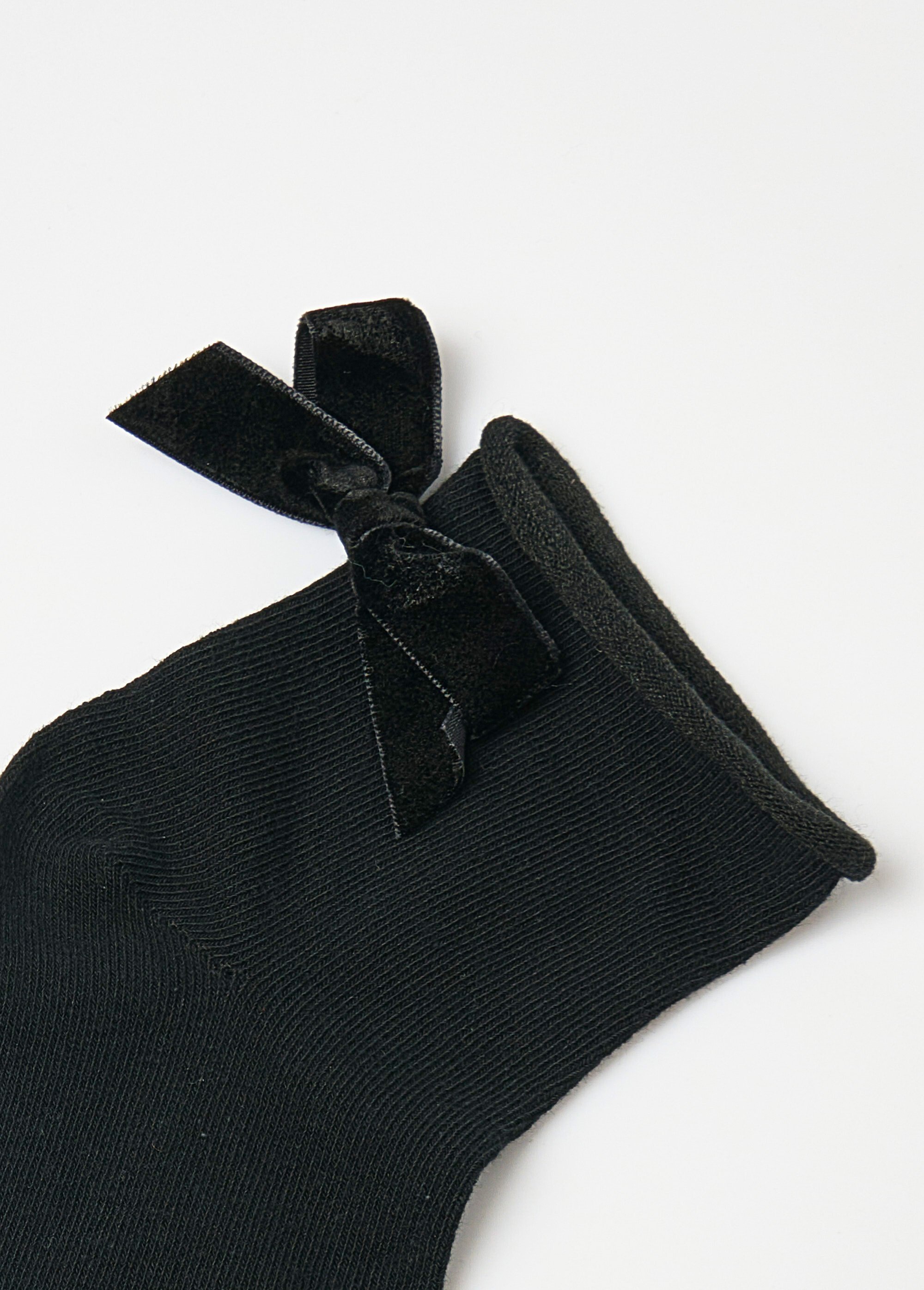 Lot de 2 Chaussettes nœud fantaisie Noir | Afibel