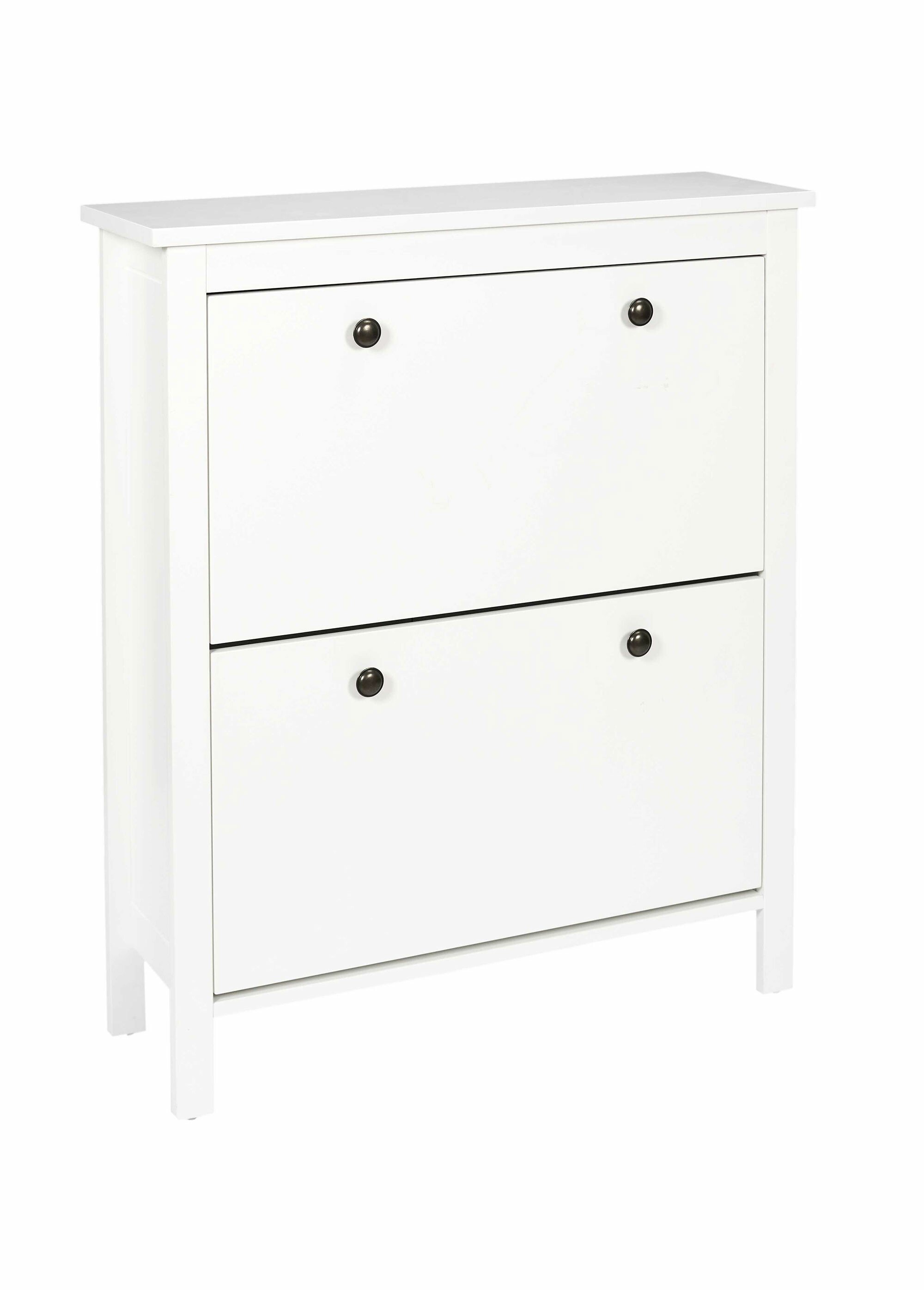 Meuble à chaussures en mélaminé clair BLANC CMP-HD7384 FA1