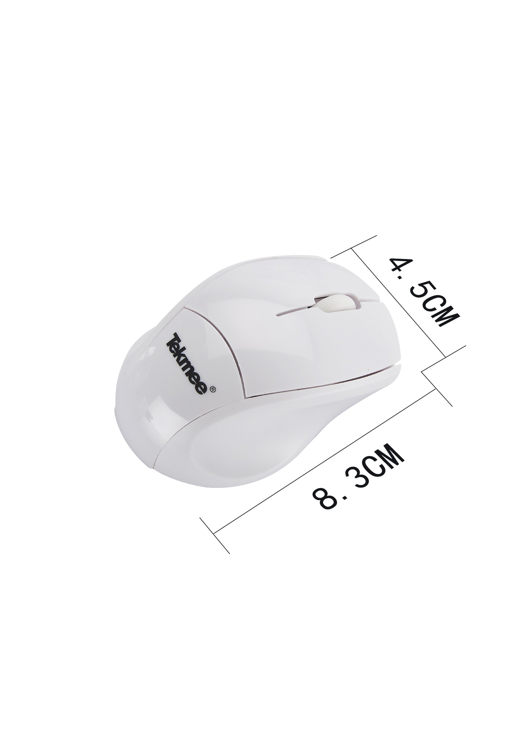 Mini souris sans fil compatible Mac / PC Blanc TEK40430013 FA2