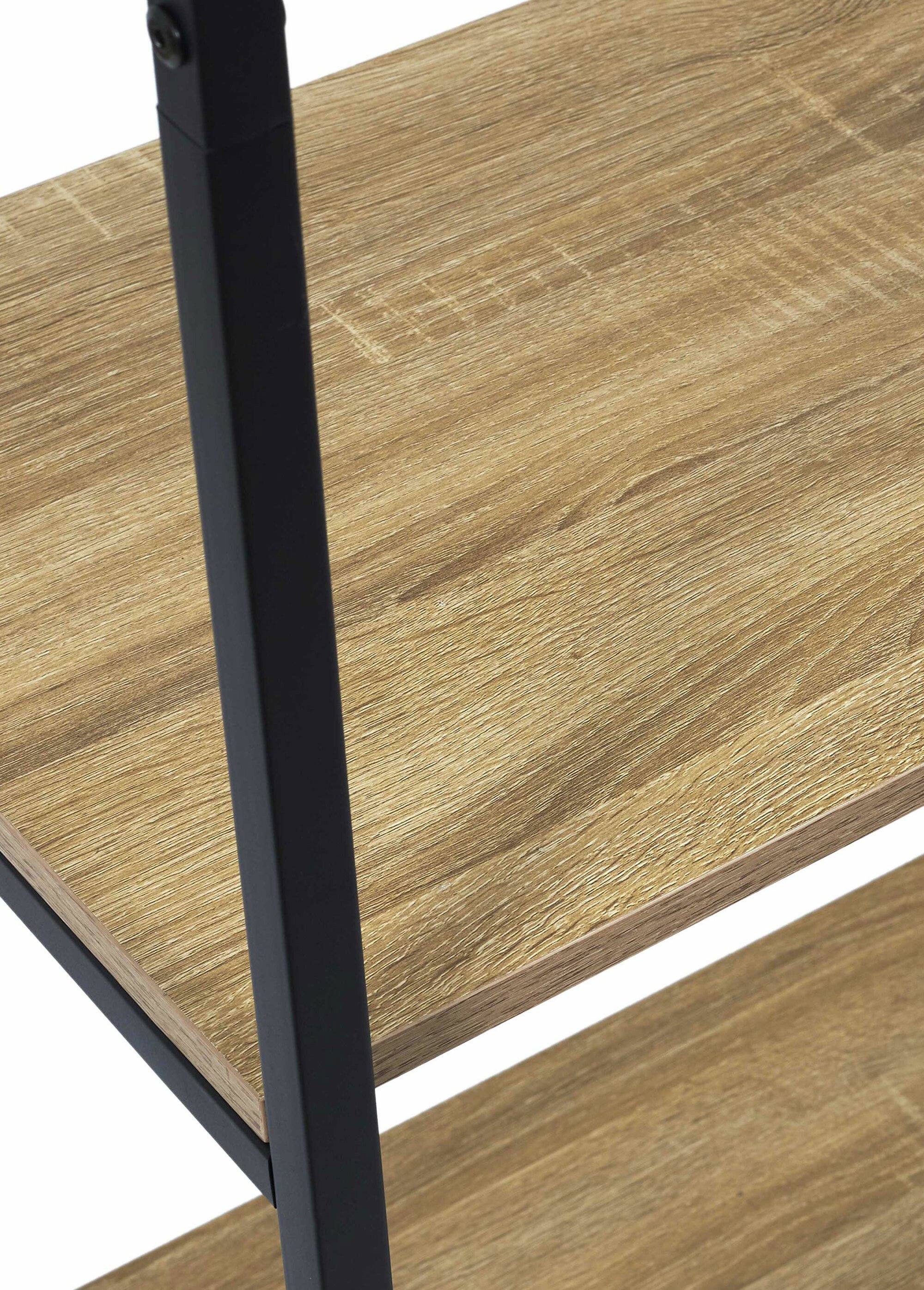 Portant à vêtements épuré métal et bois MARRON CMP-HD7437 DE3