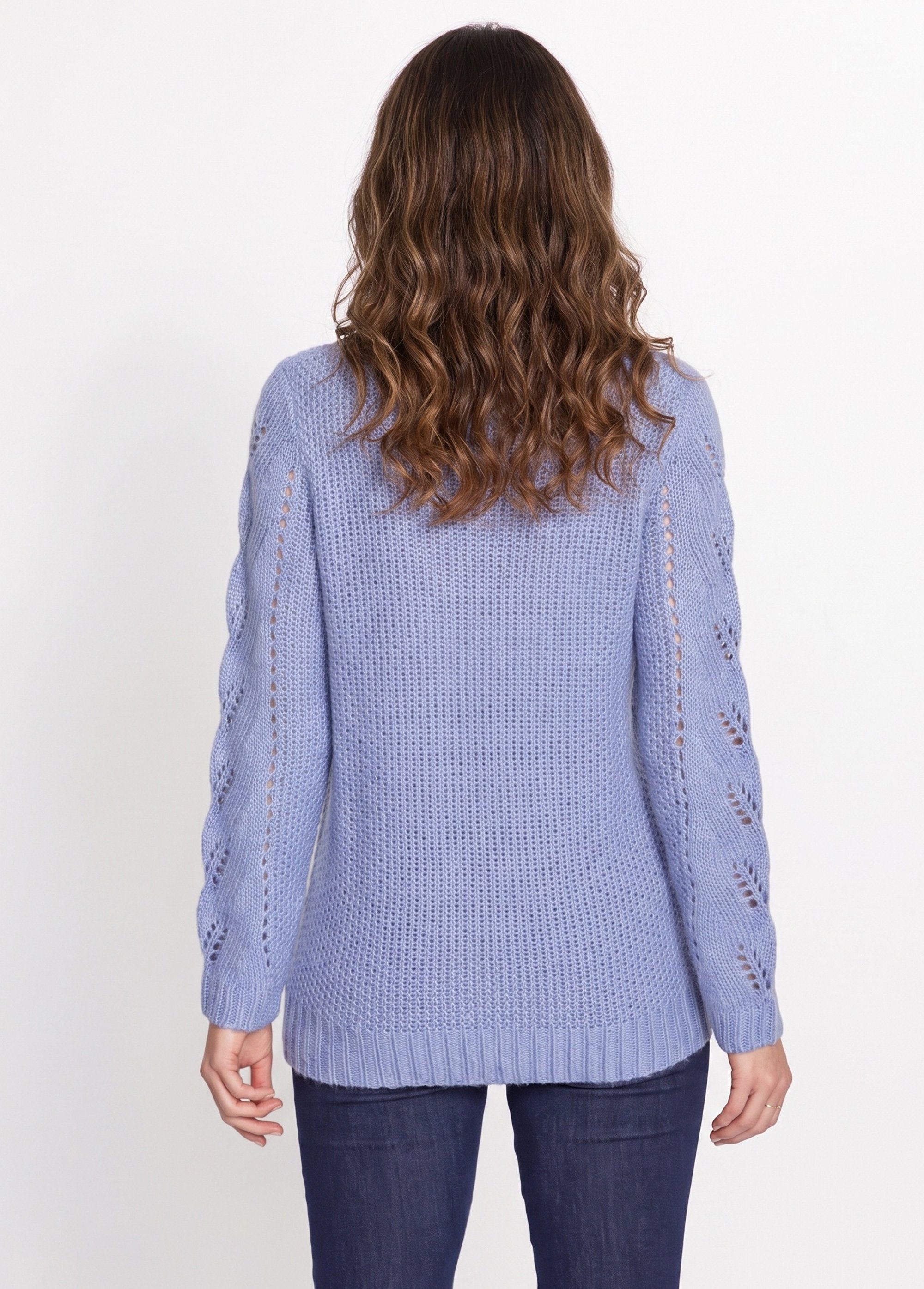 Pull doux en maille fantaisie