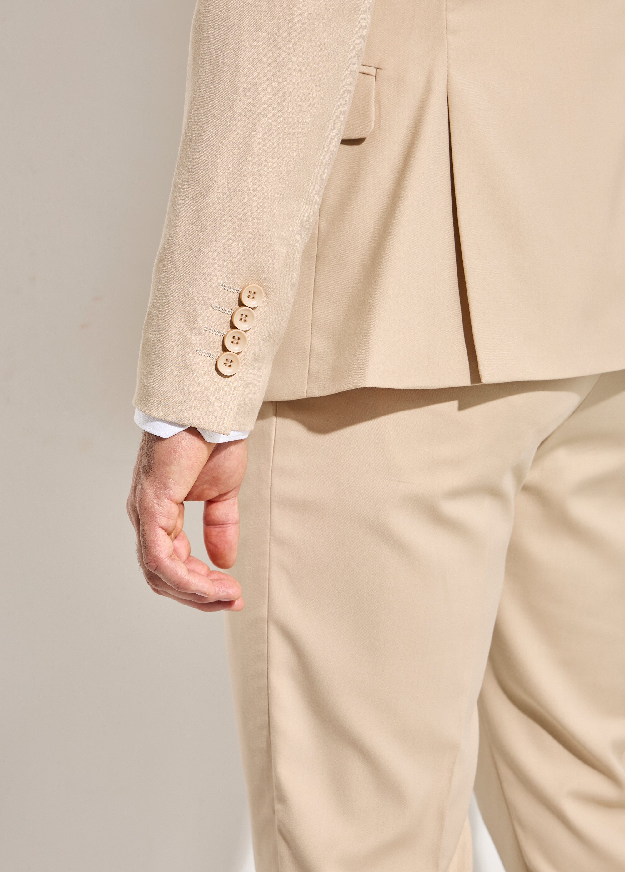 Veste de costume uni beige Homme Beige FAUVETTE DE2