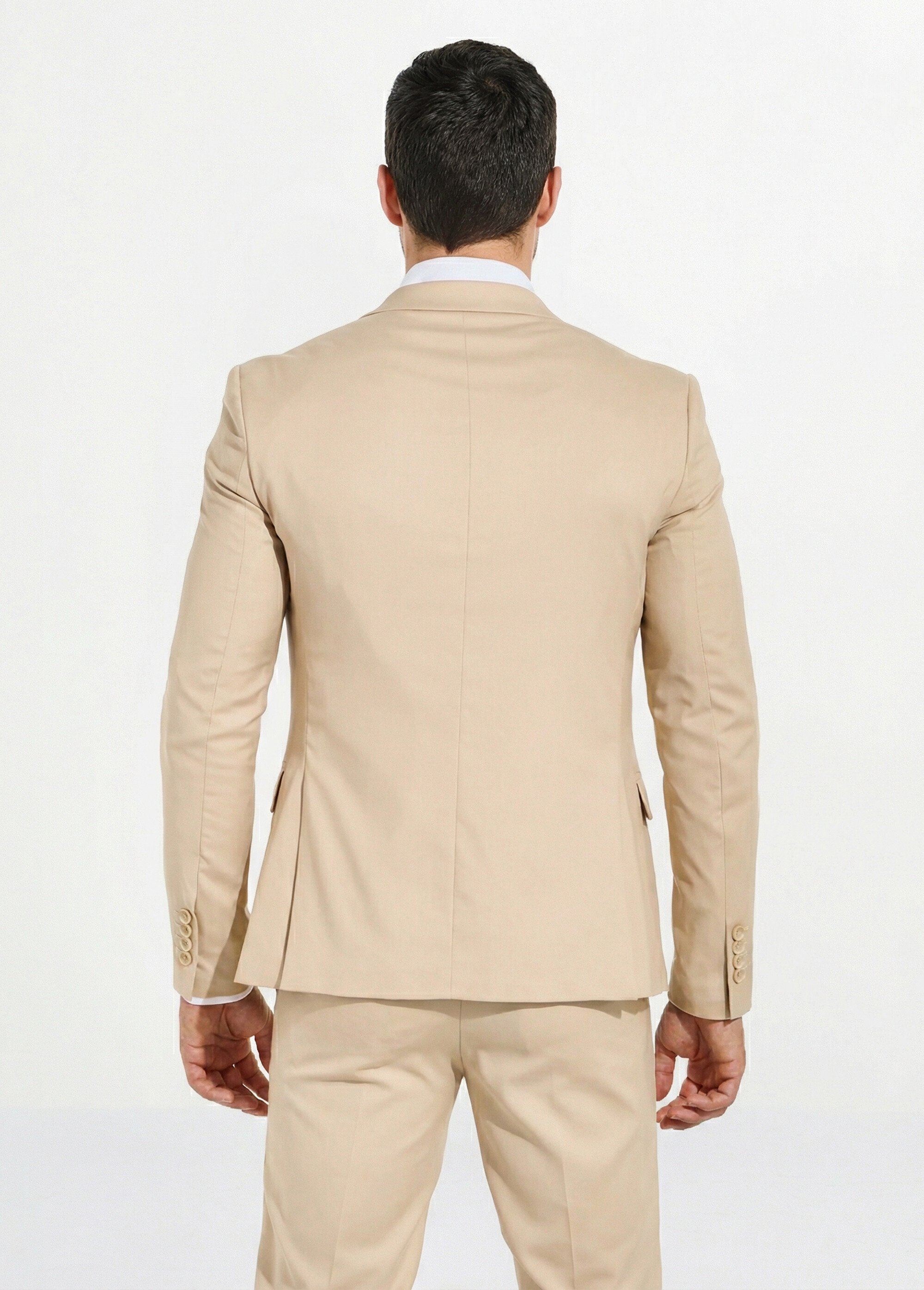 Veste de costume uni beige