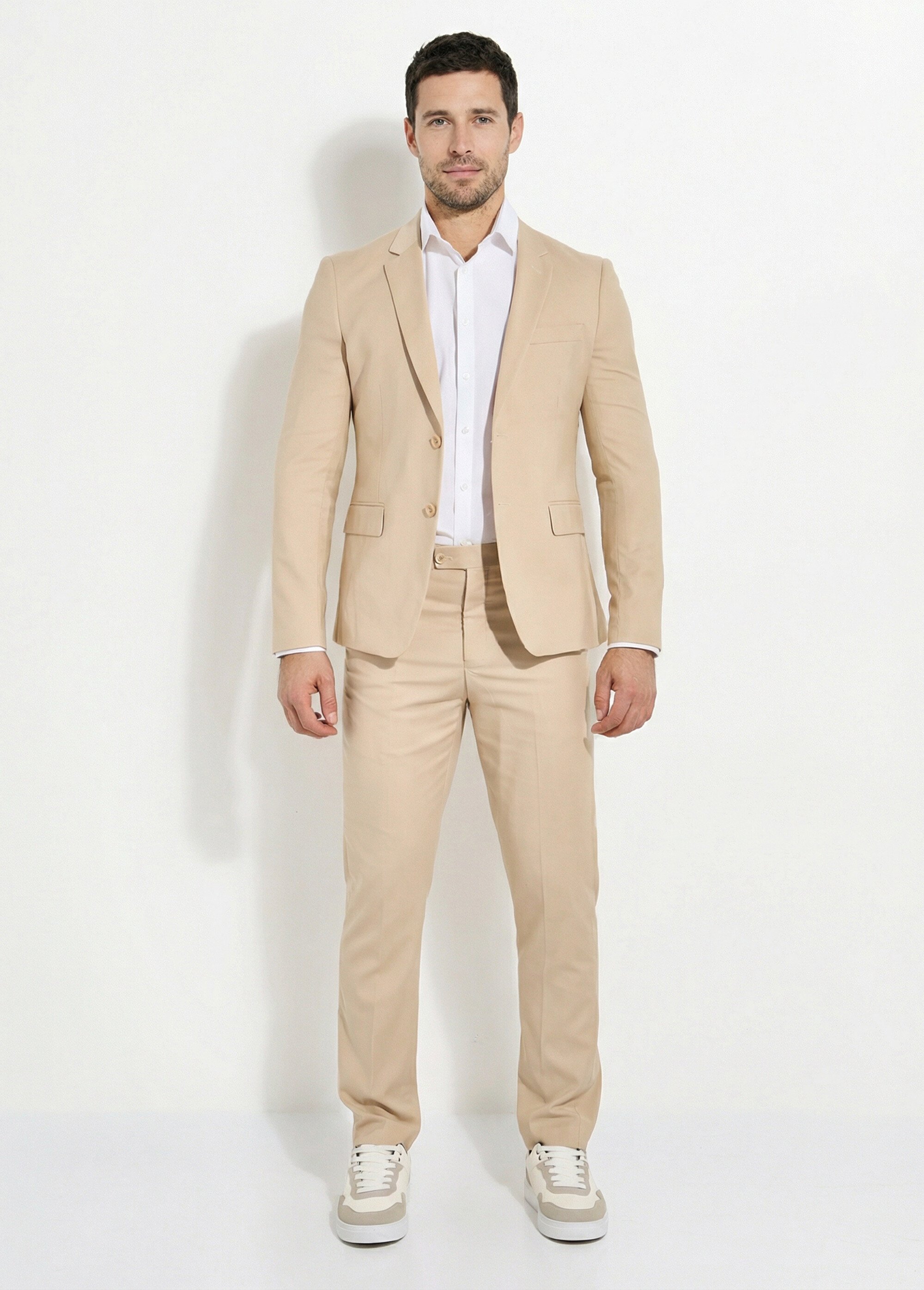 Veste de costume uni beige Homme Beige FAUVETTE SF1