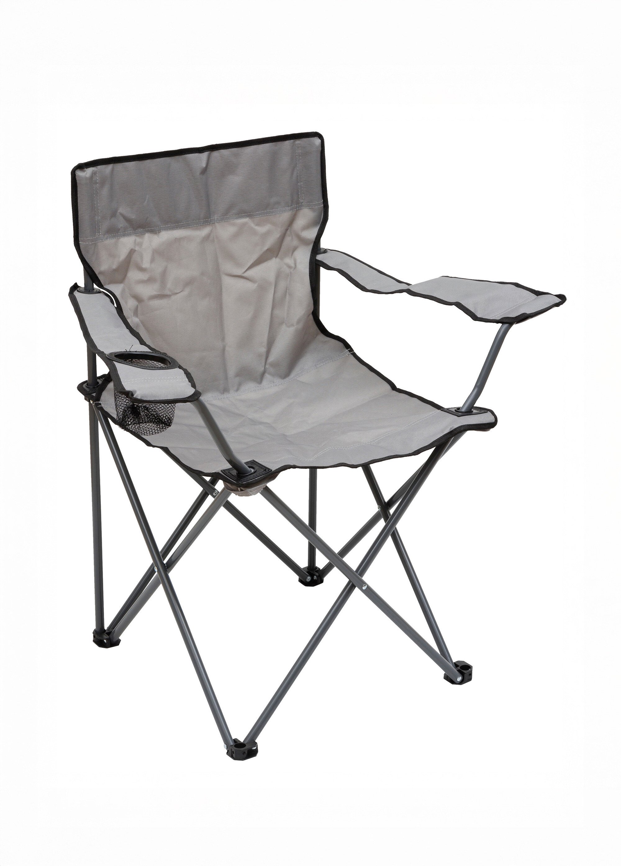 Chaise de camping compacte pliante GRIS JJA-131927 FA1