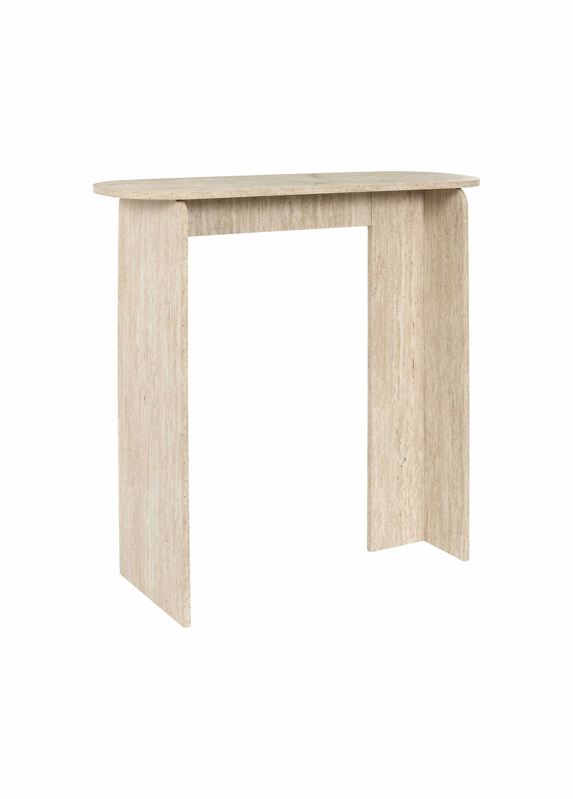 Console design, effet pierre travertin BLANC ET BEIGE CMP-HD7740 FA1