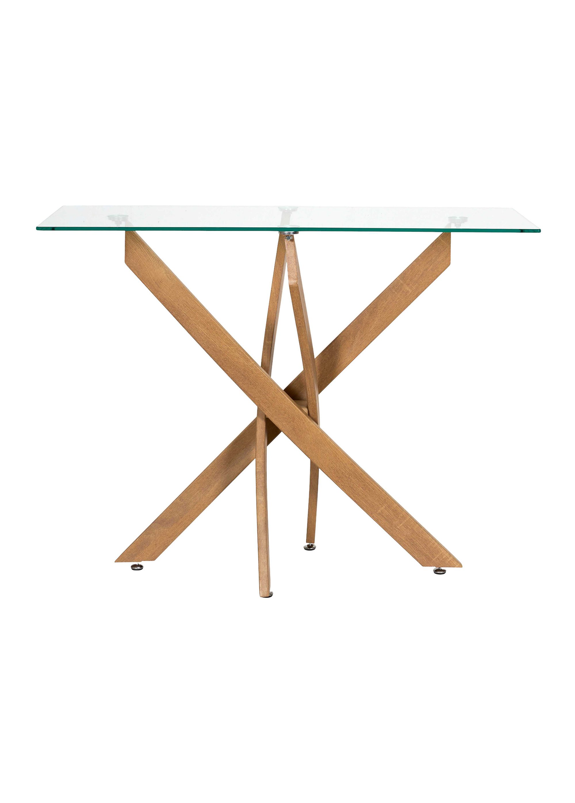 Console en verre et bois HERITAGE MARRON CMP-HD7932 DE1