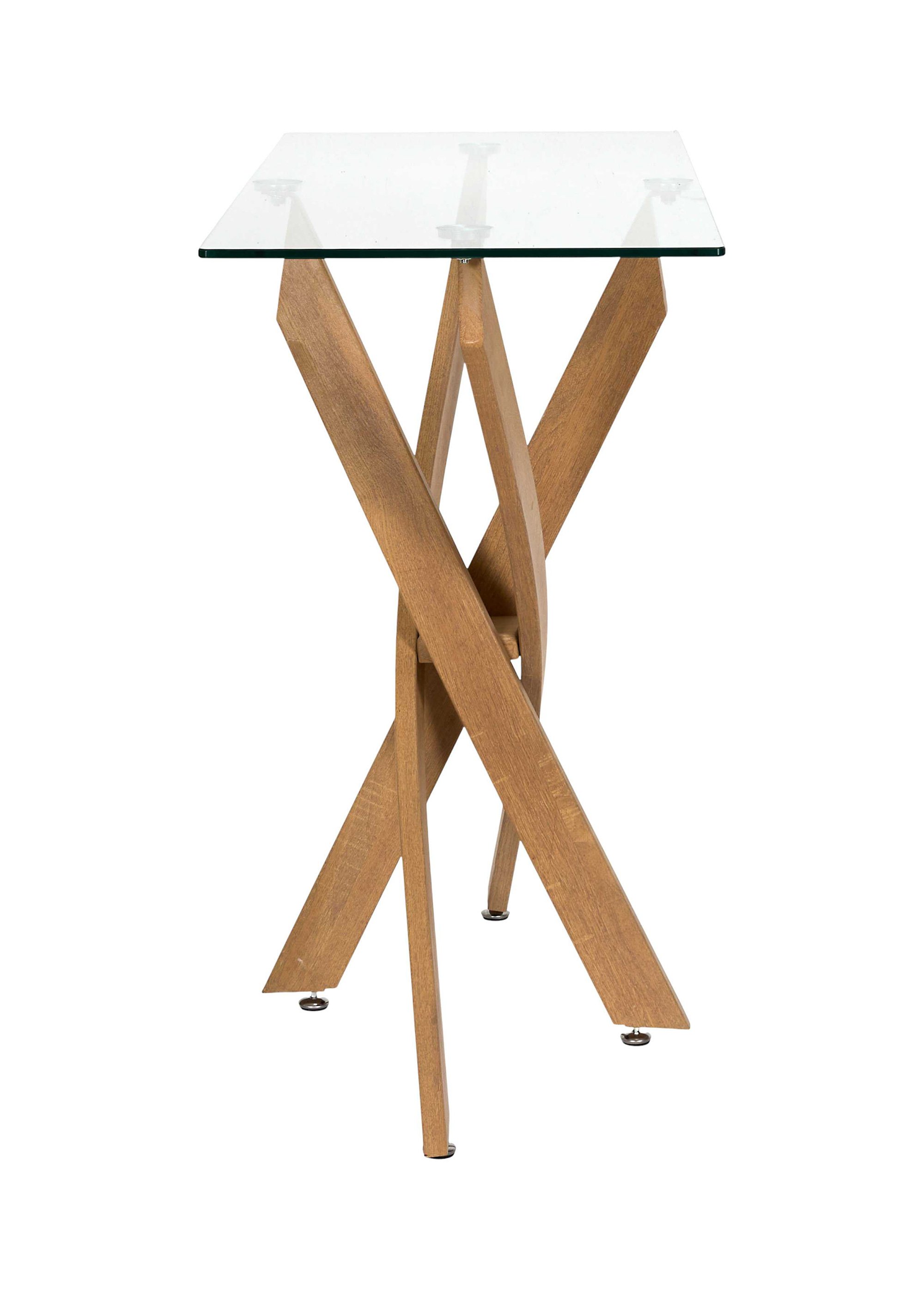 Console en verre et bois HERITAGE MARRON CMP-HD7932 DE2