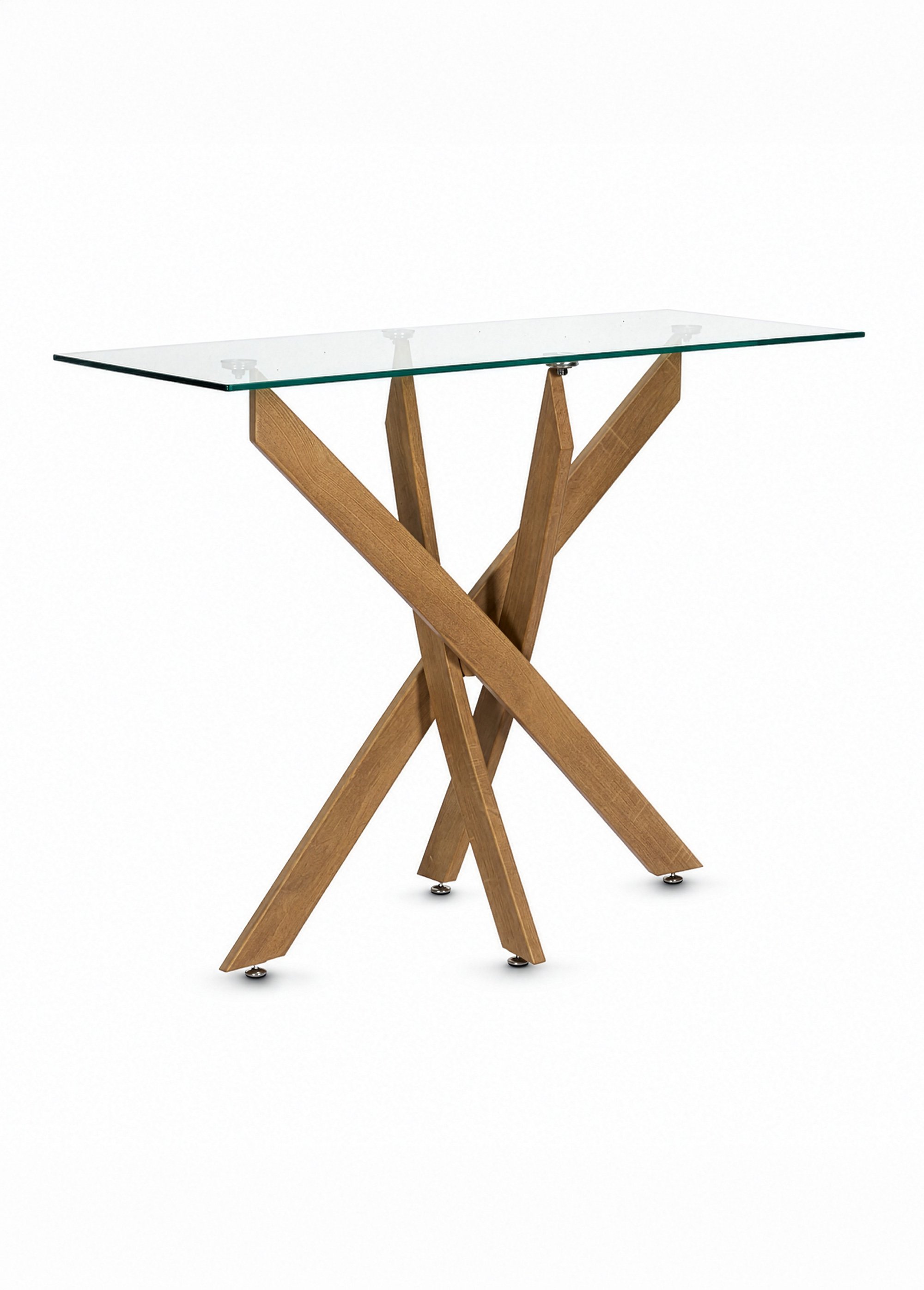 Console en verre et bois HERITAGE MARRON CMP-HD7932 FA1