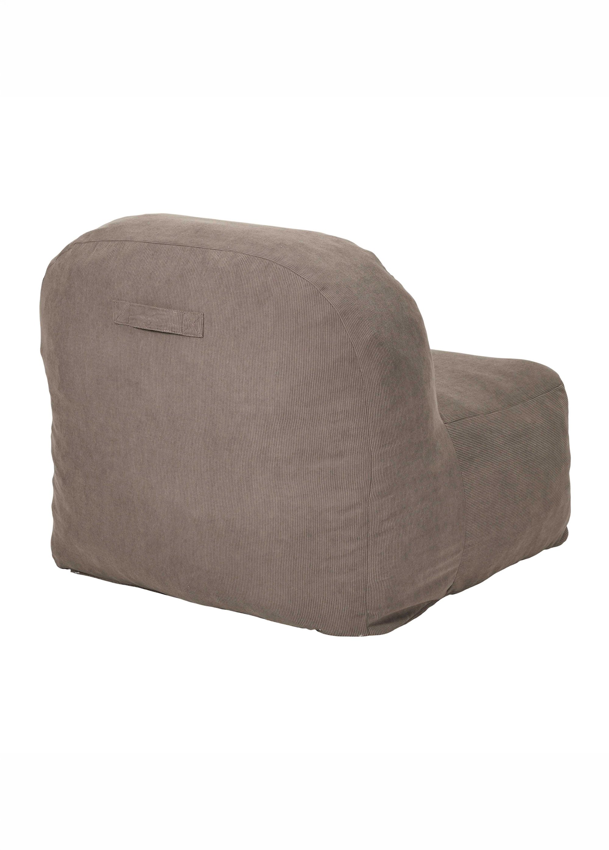 Fauteuil sous vide en velours JULES MARRON CMP-HD7899 DO1