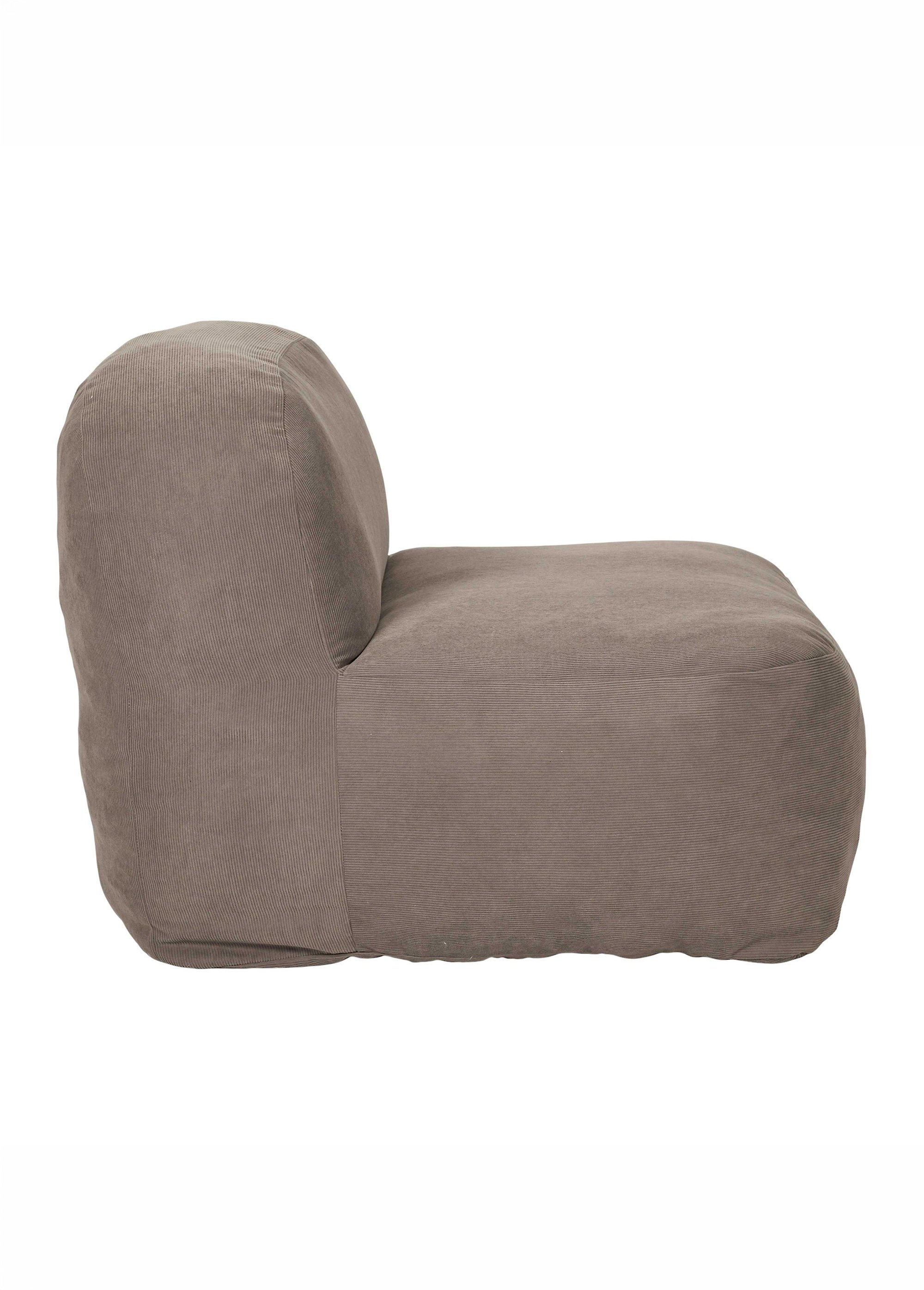 Fauteuil sous vide en velours JULES MARRON CMP-HD7899 DR1