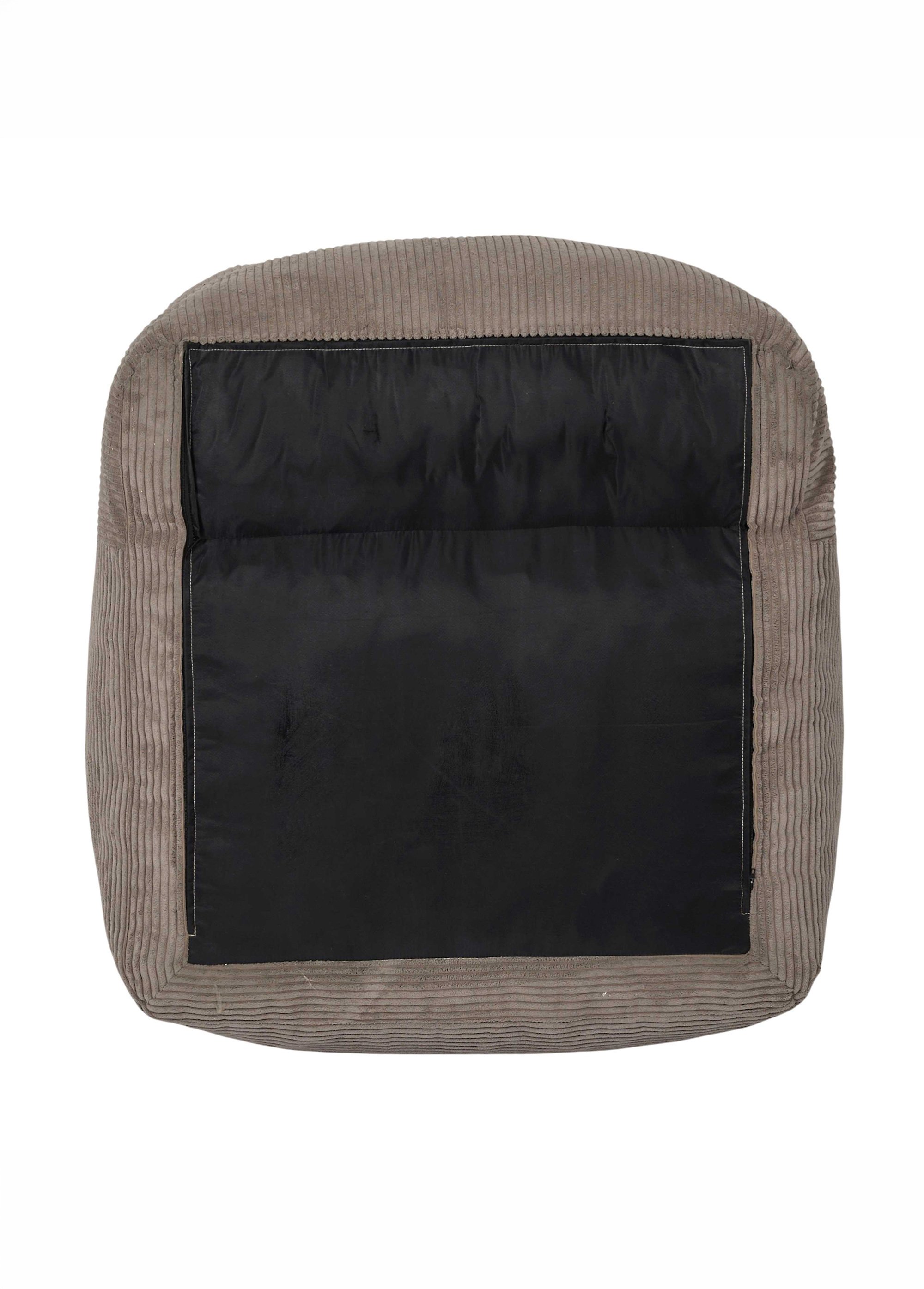 Fauteuil sous vide velours cotelé SCOTT MARRON CMP-HD7901 UN1