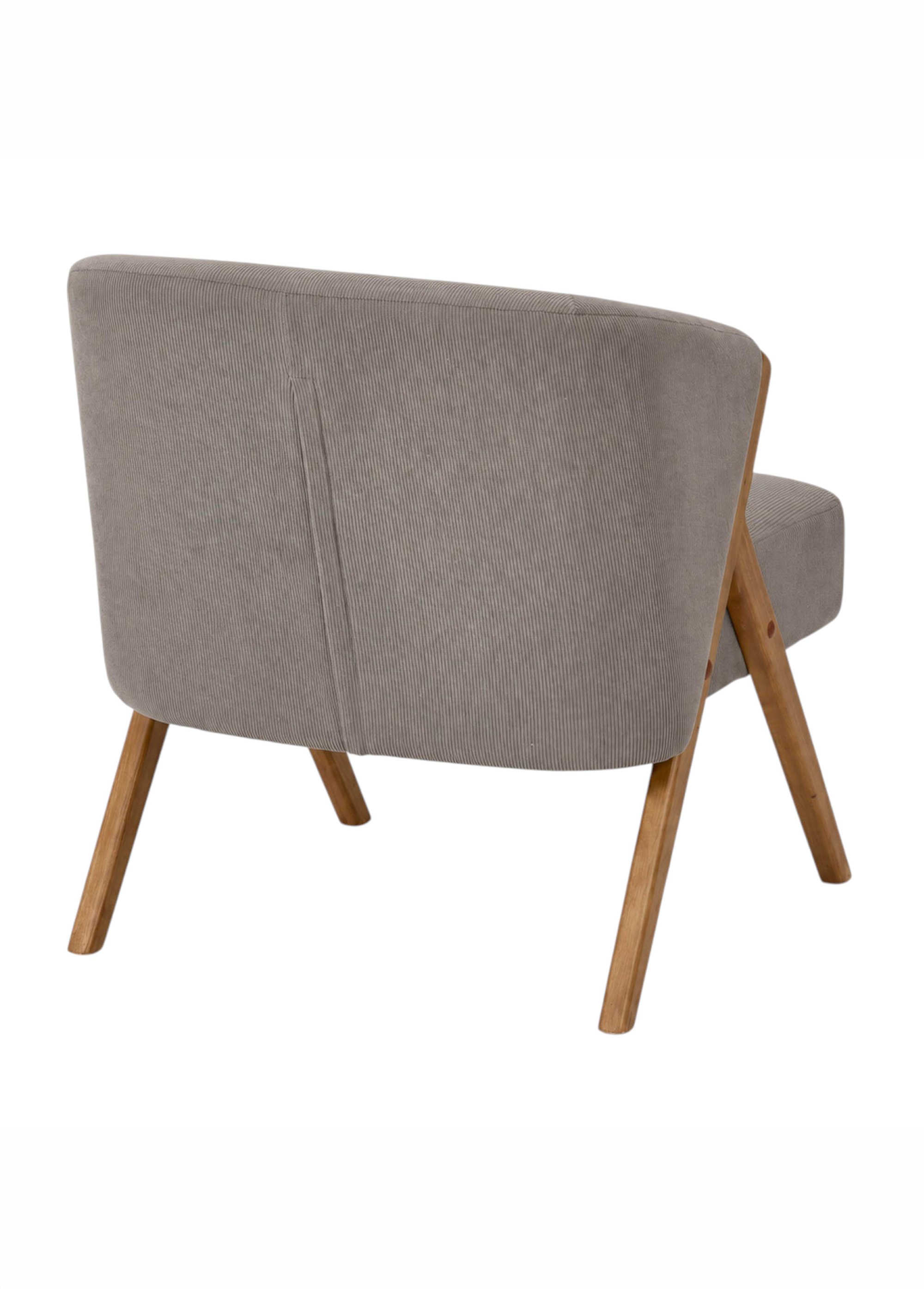 Fauteuil style vintage en velours JULES MARRON CMP-HD7816 DO1