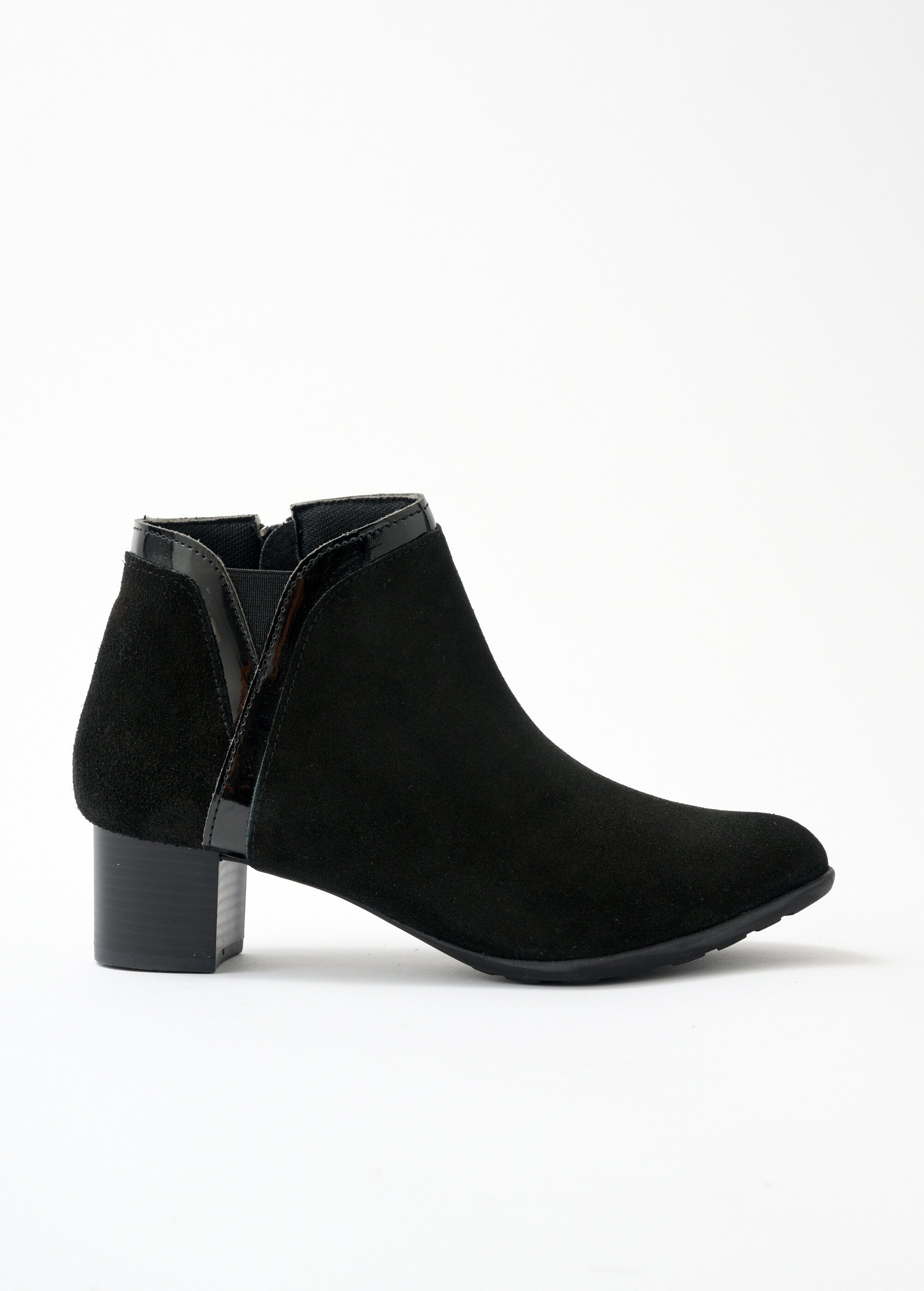 Low boots zippées largeur confort cuir Femme Noir OPIAZ DR1