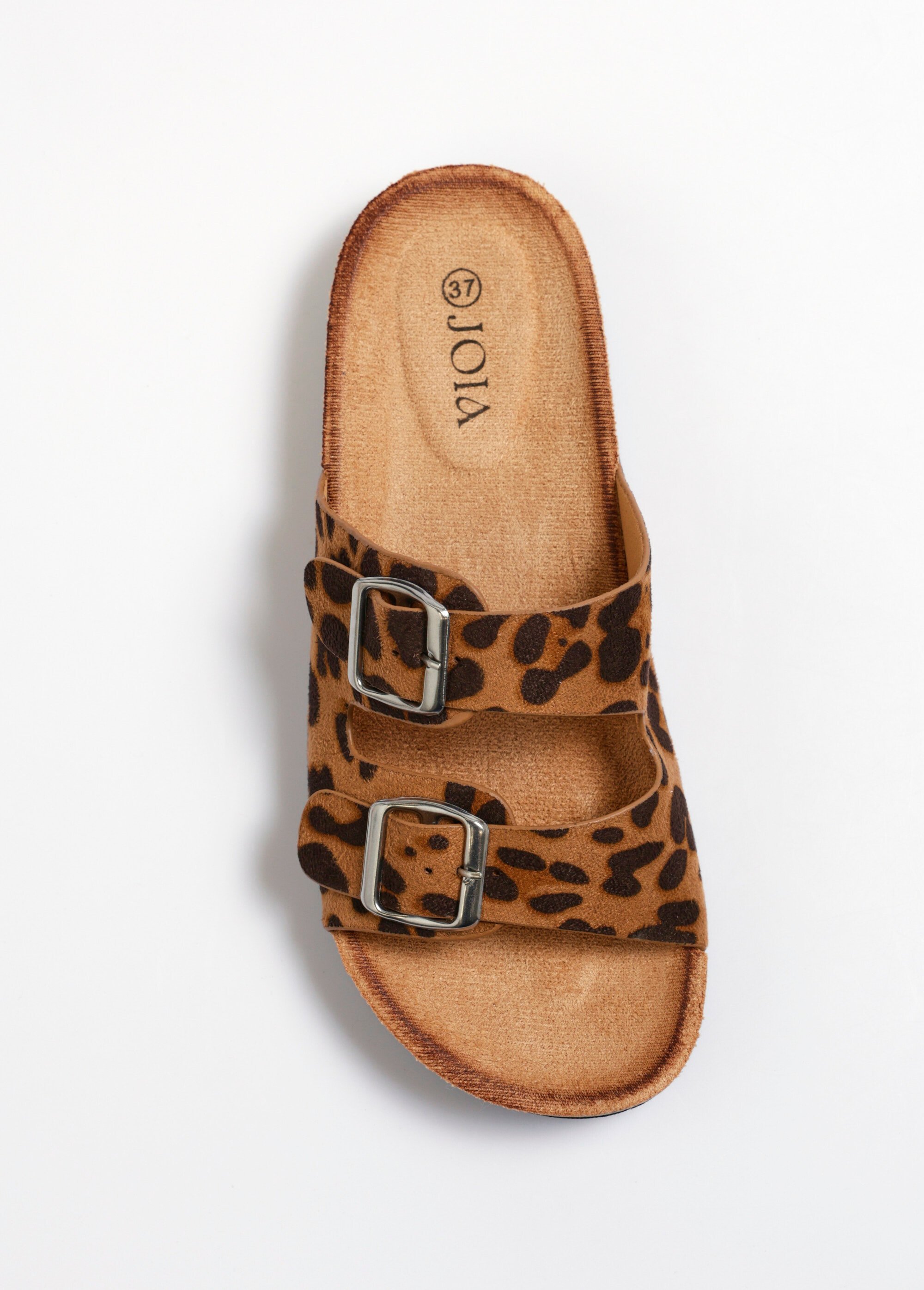 Isotoner Femme Sandales U00e0 Double Bride Imprimu00e9 Lu00e9opard