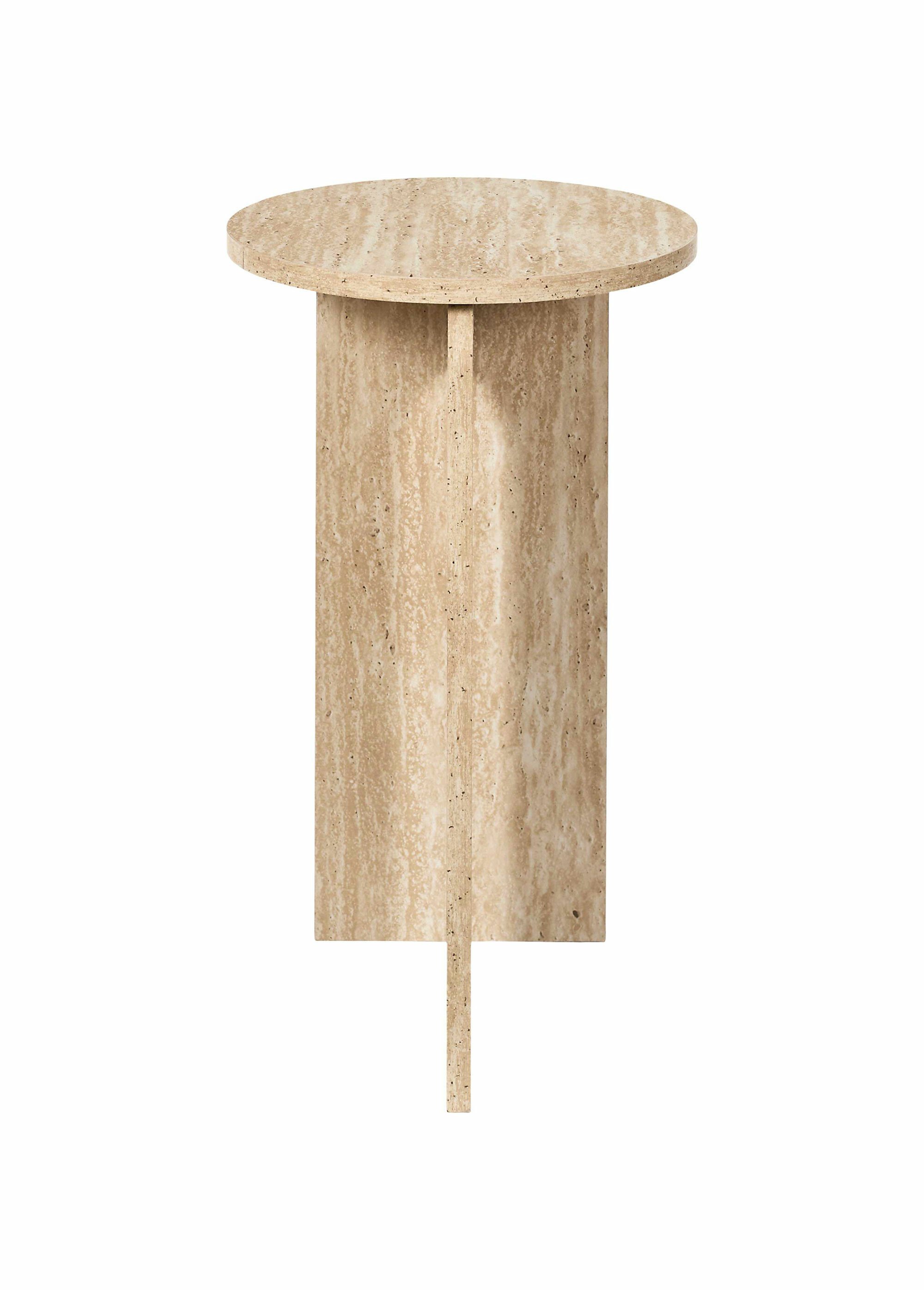 Petite table d'appoint, effet pierre