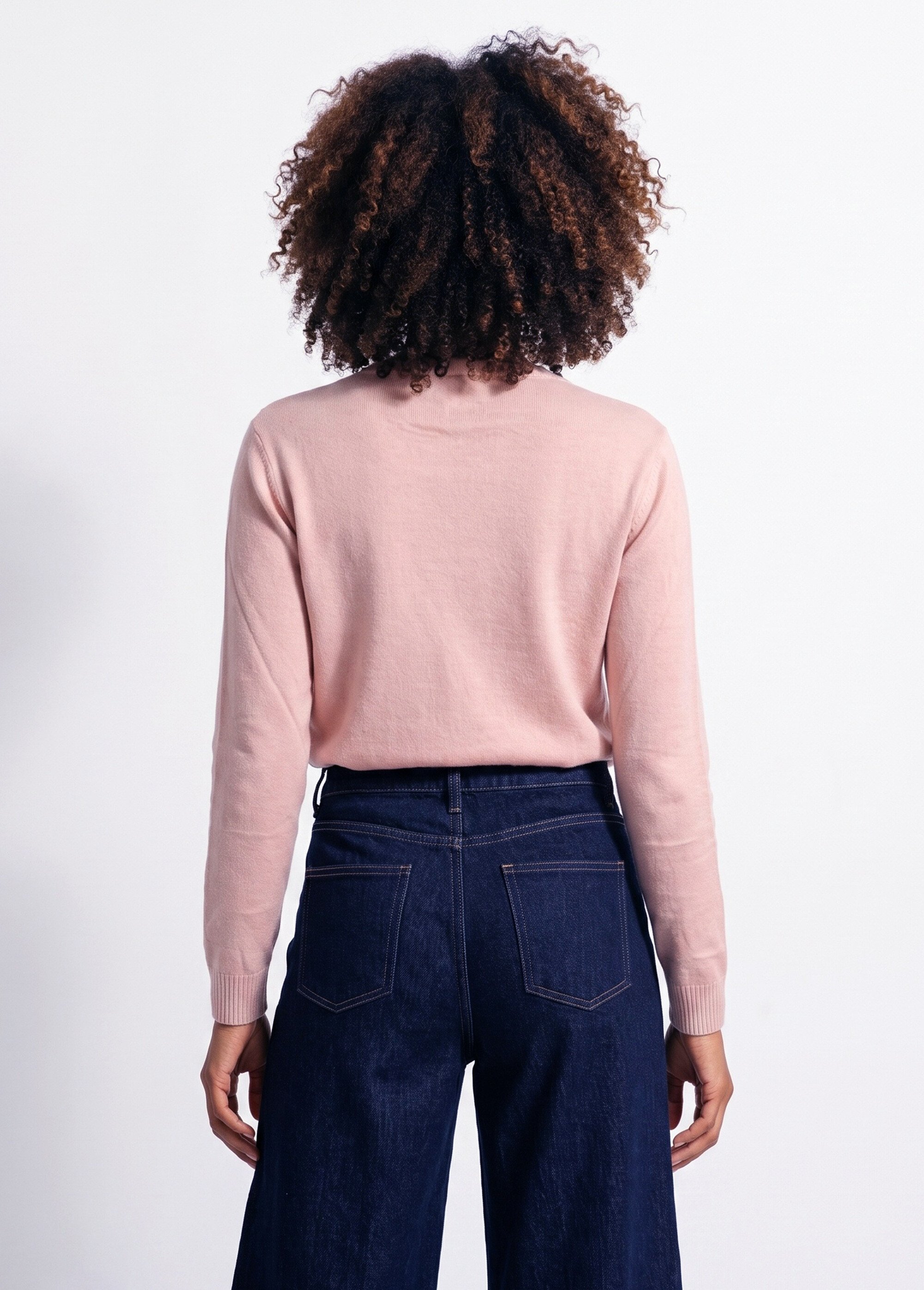 Pull doux col rond manches longues