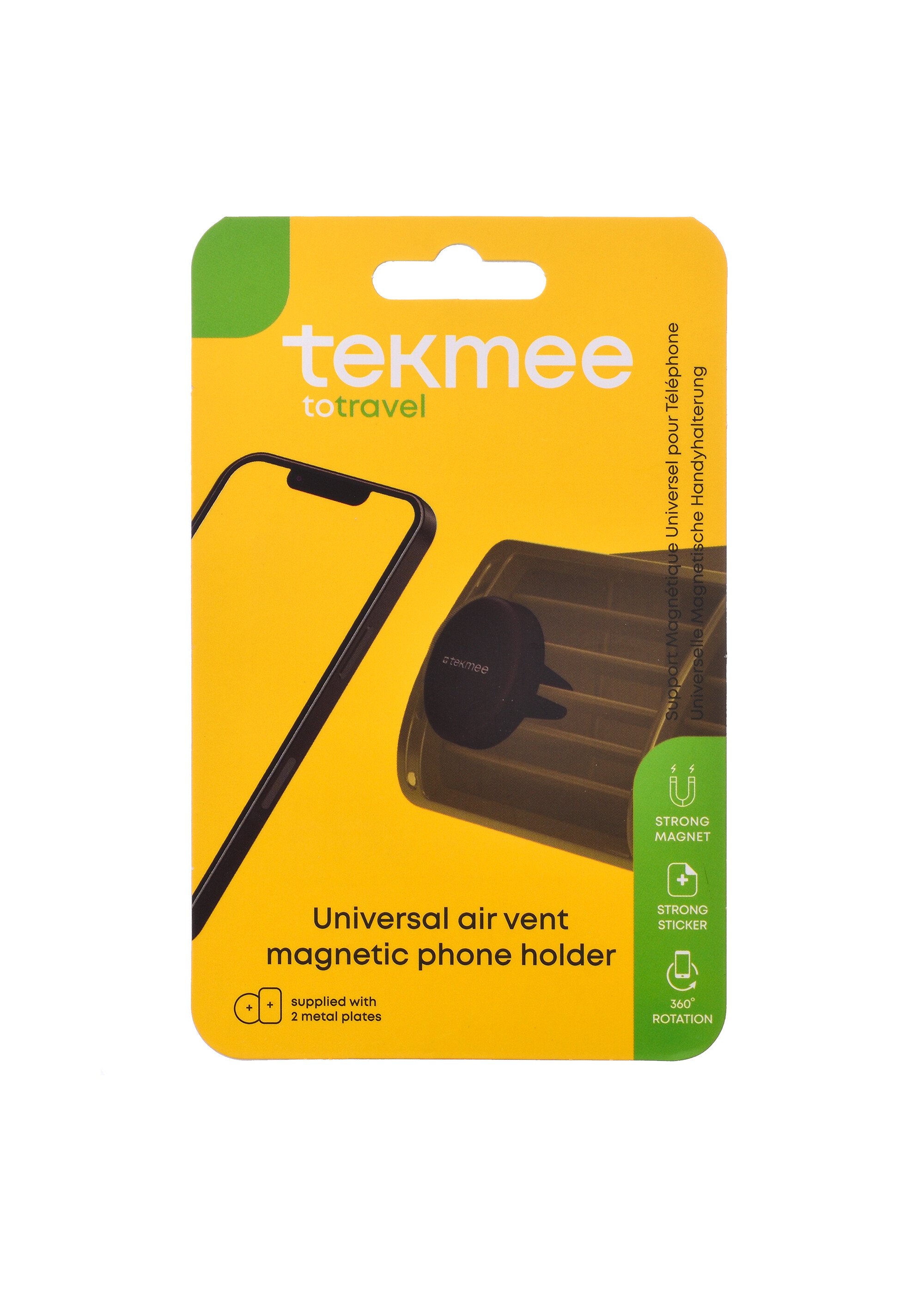 Support magnétique de voiture pour mobiles Noir TEK40448344 DE4