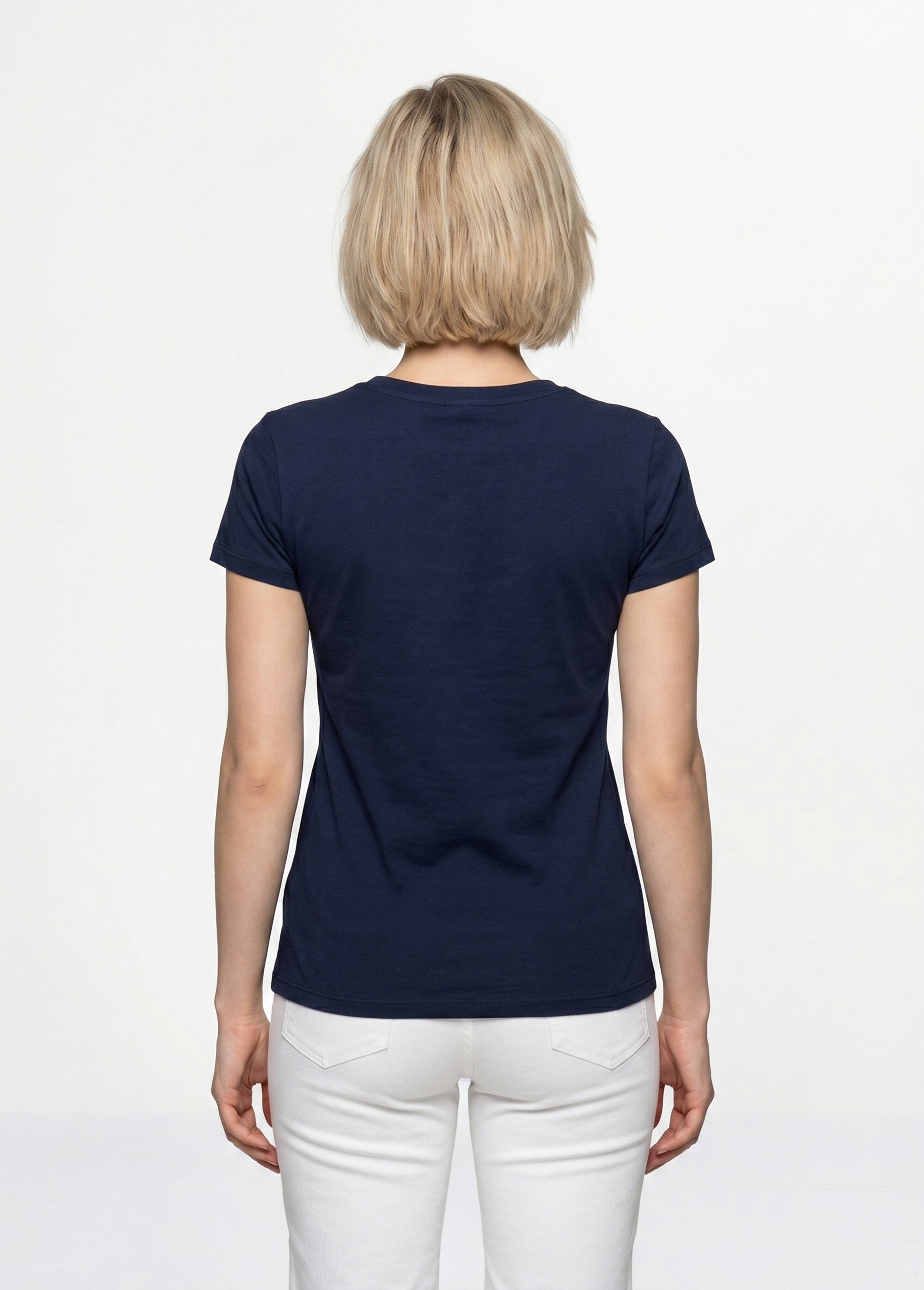 T-shirt court extensible dentelle