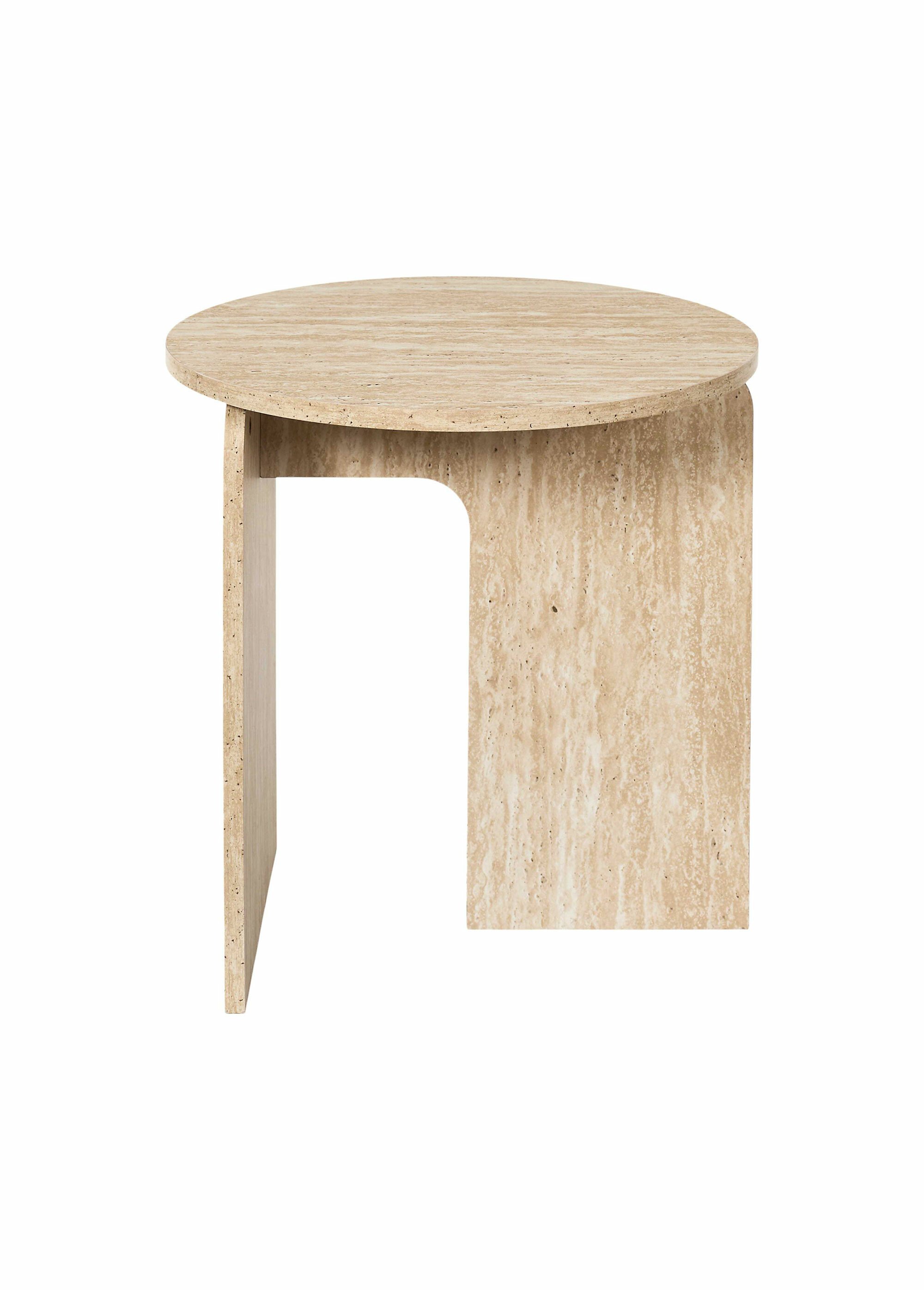 Table d'appoint design, effet pierre