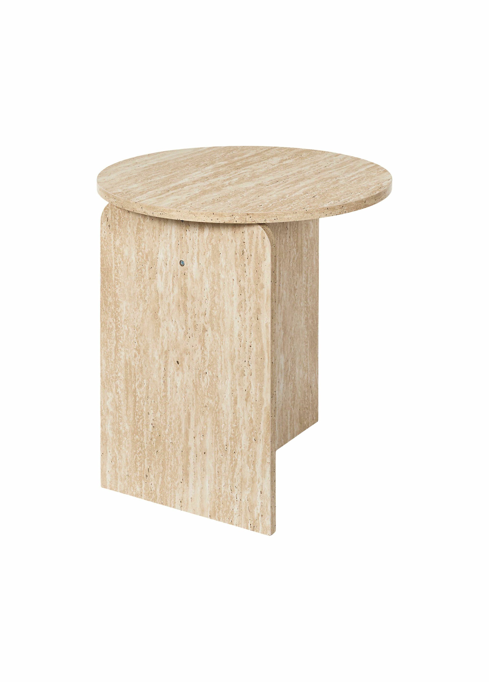 Table d'appoint design, effet pierre