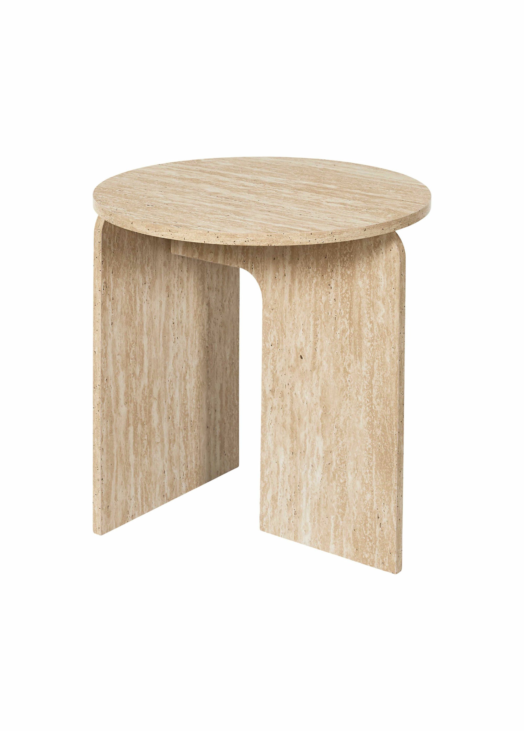 Table d'appoint design, effet pierre