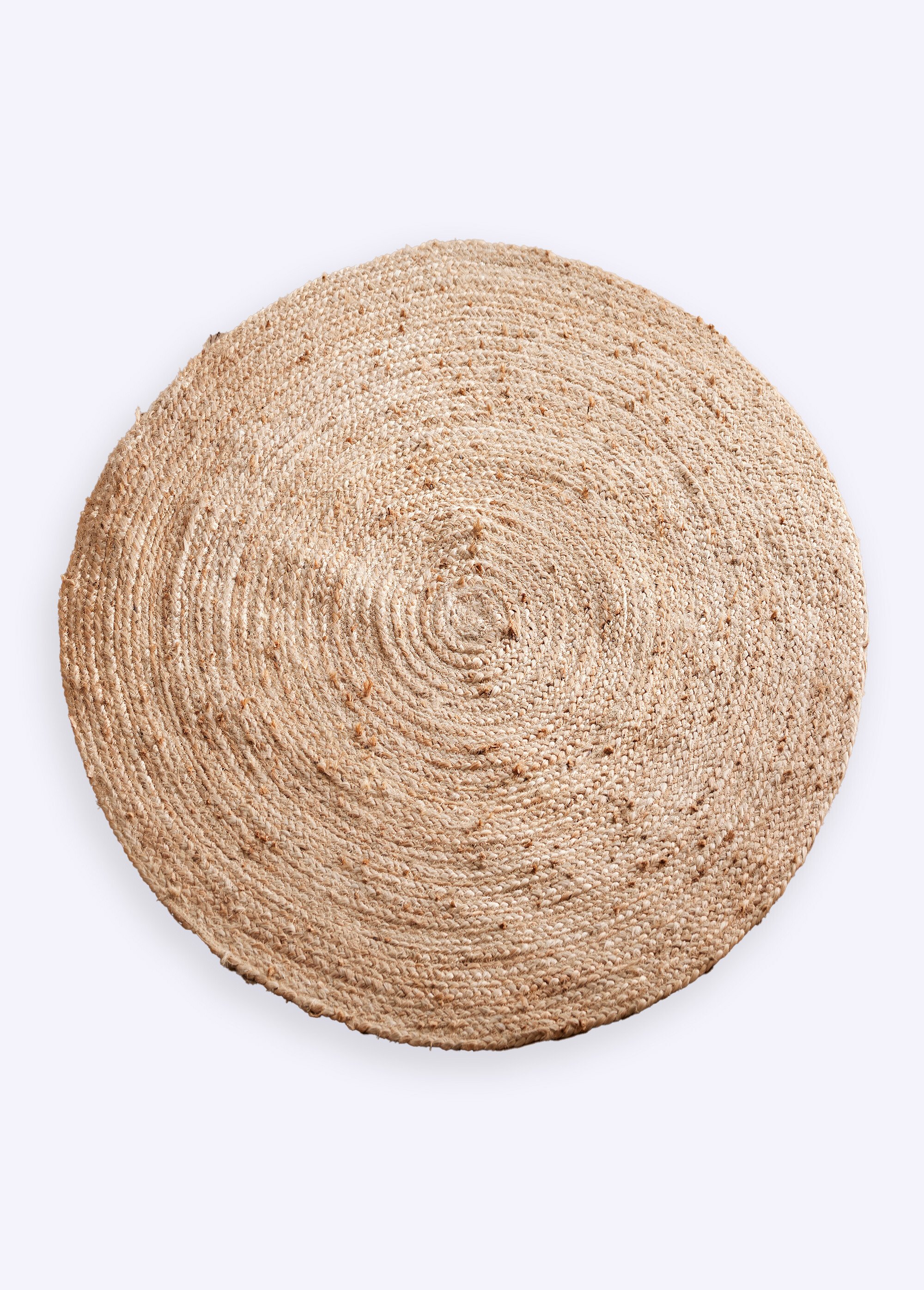 Tapis rond en jute tressé