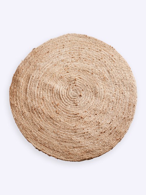 Tapis rond en jute tressé Beige RUMEUR FA1
