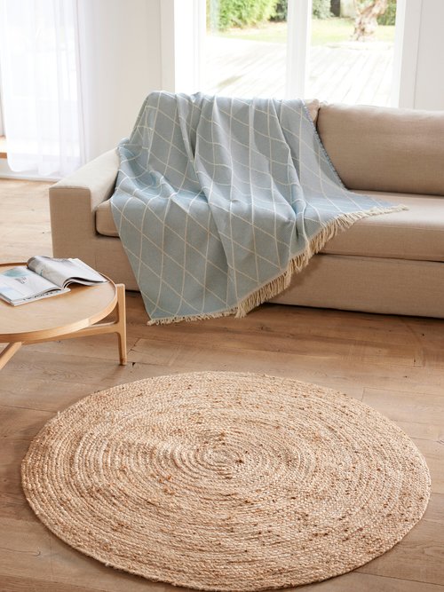 Tapis rond en jute tressé Beige RUMEUR SI1