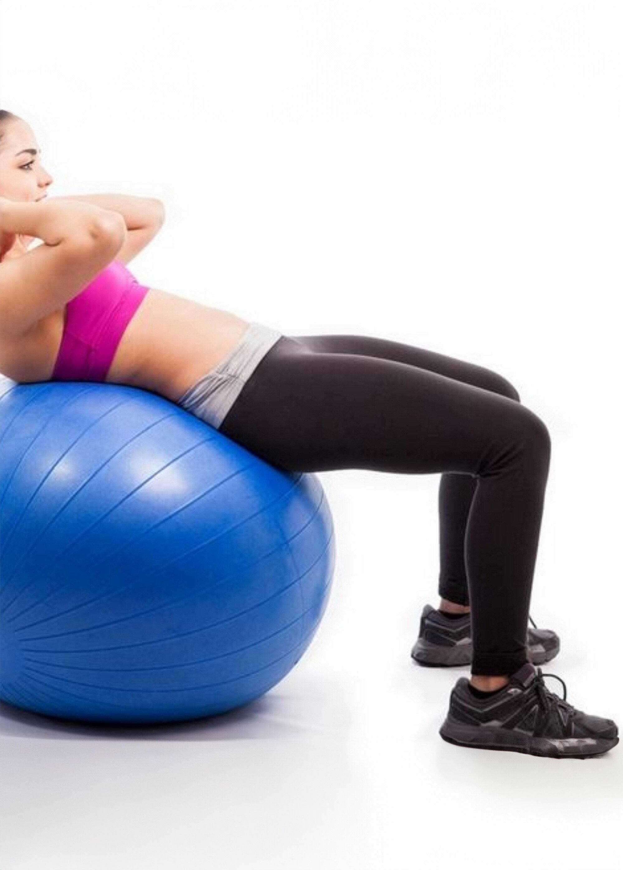 Ballon de yoga diam 65cm + pompe gonflage Bleu ZENBALL65CM DE3
