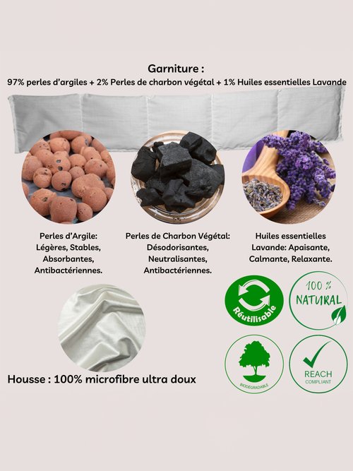 Bande relaxante épaules et cervicale Beige ZENCERVICALE DE3