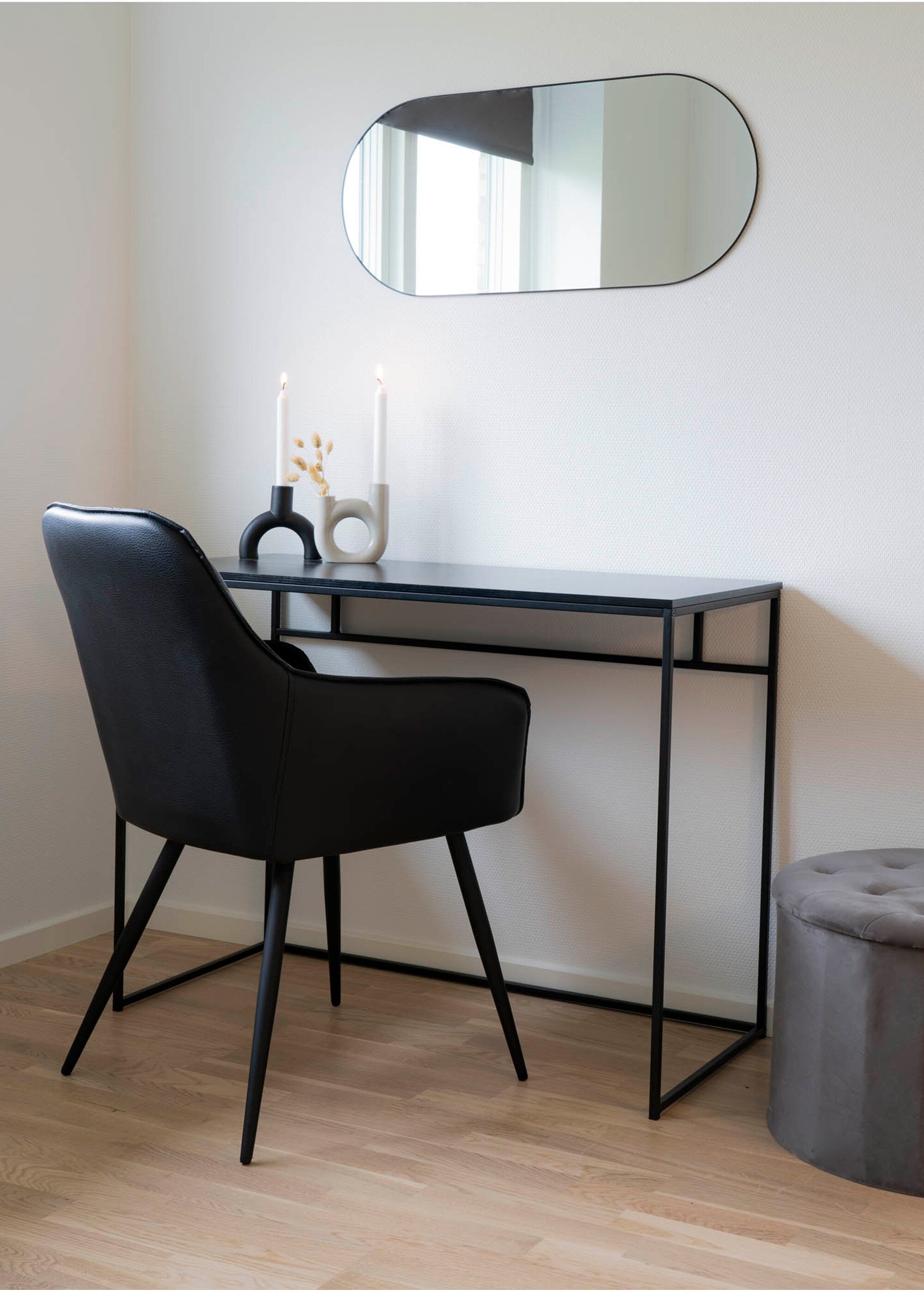 Bureau haut style épuré, acier foncé NOIR HN-2402050 SI2