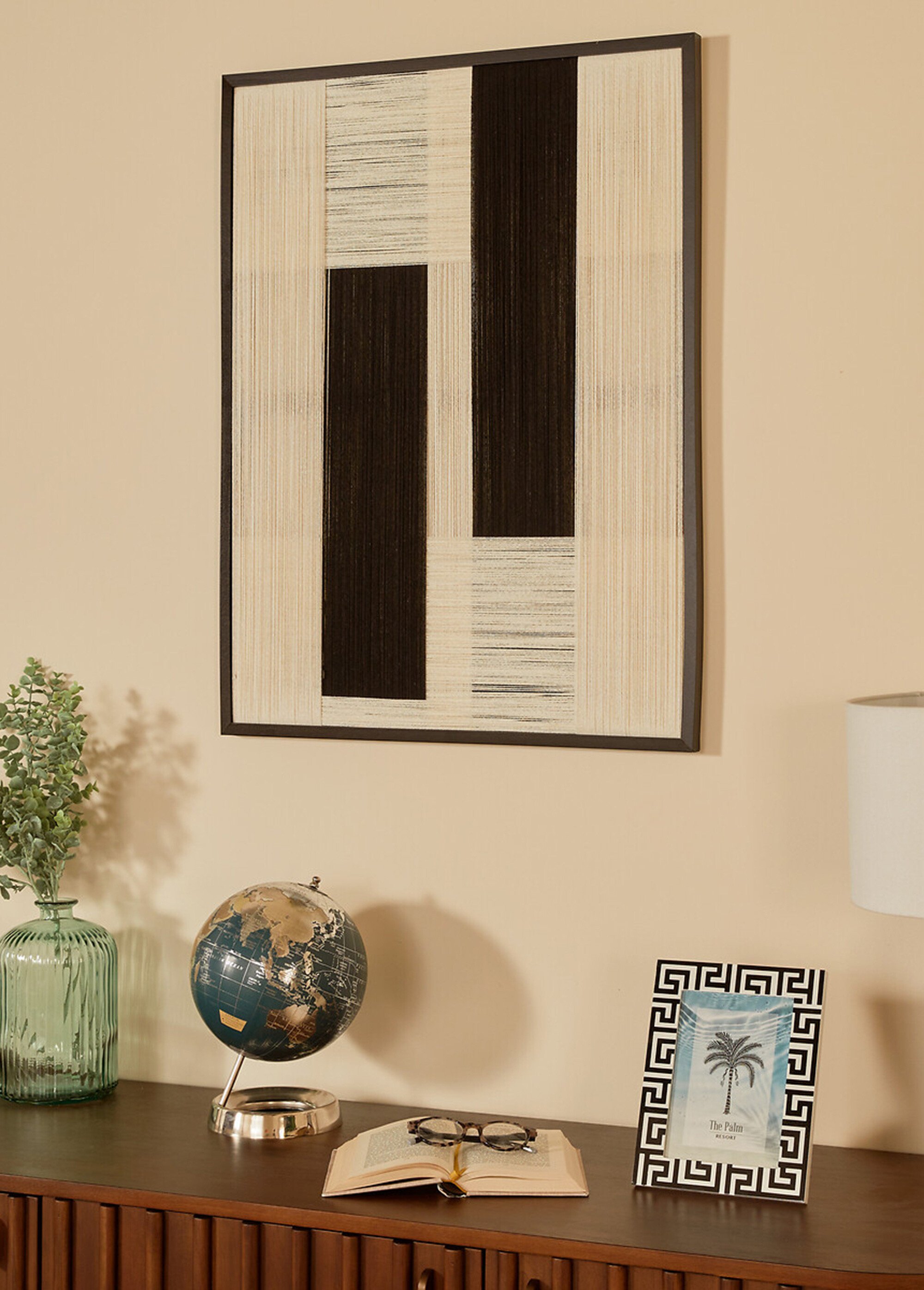 Cadre à poser, contour motif géométrique Noir JJA-213819 SI2