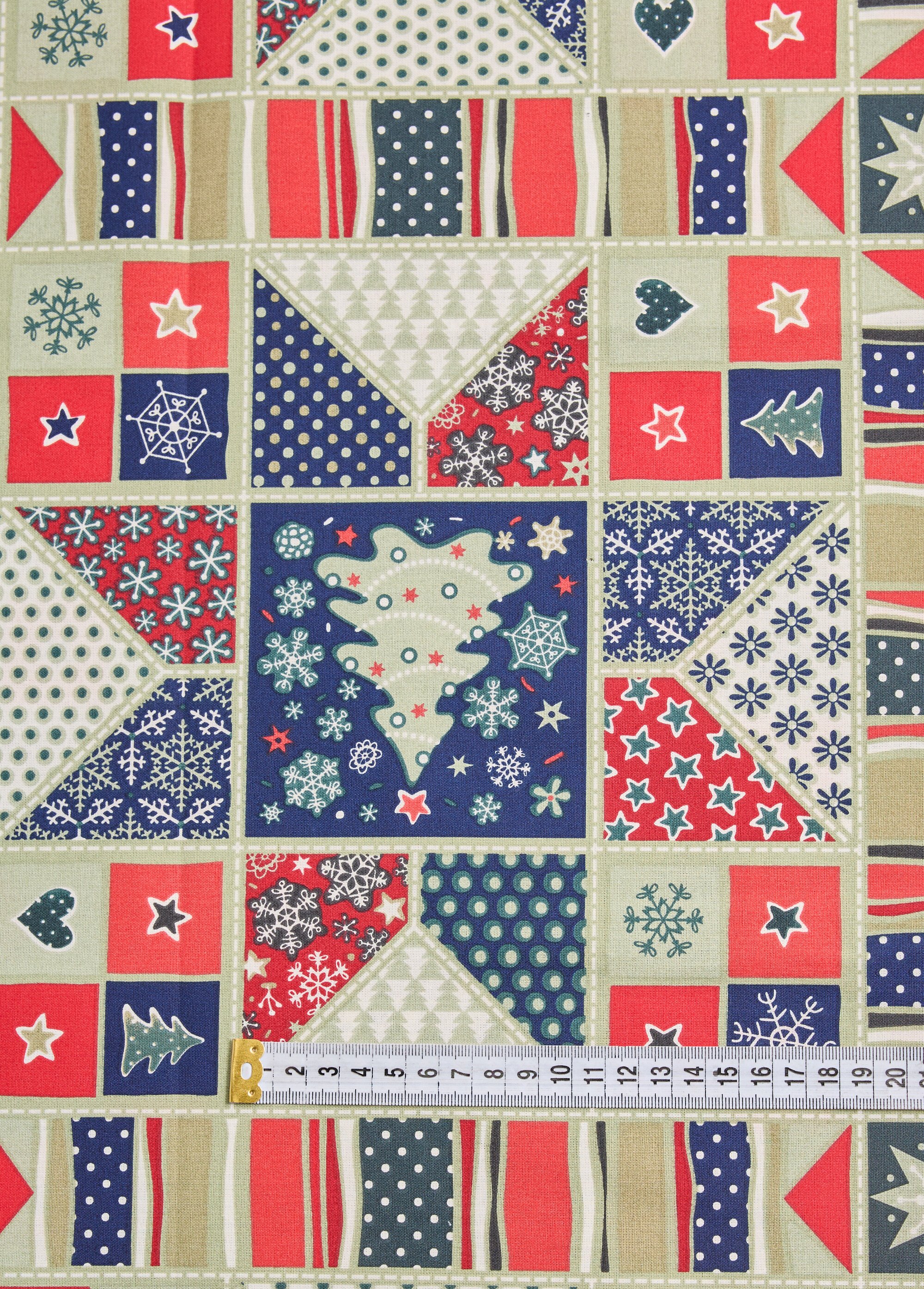 Coupon tissu déco Fêtes de fin d'année 2M