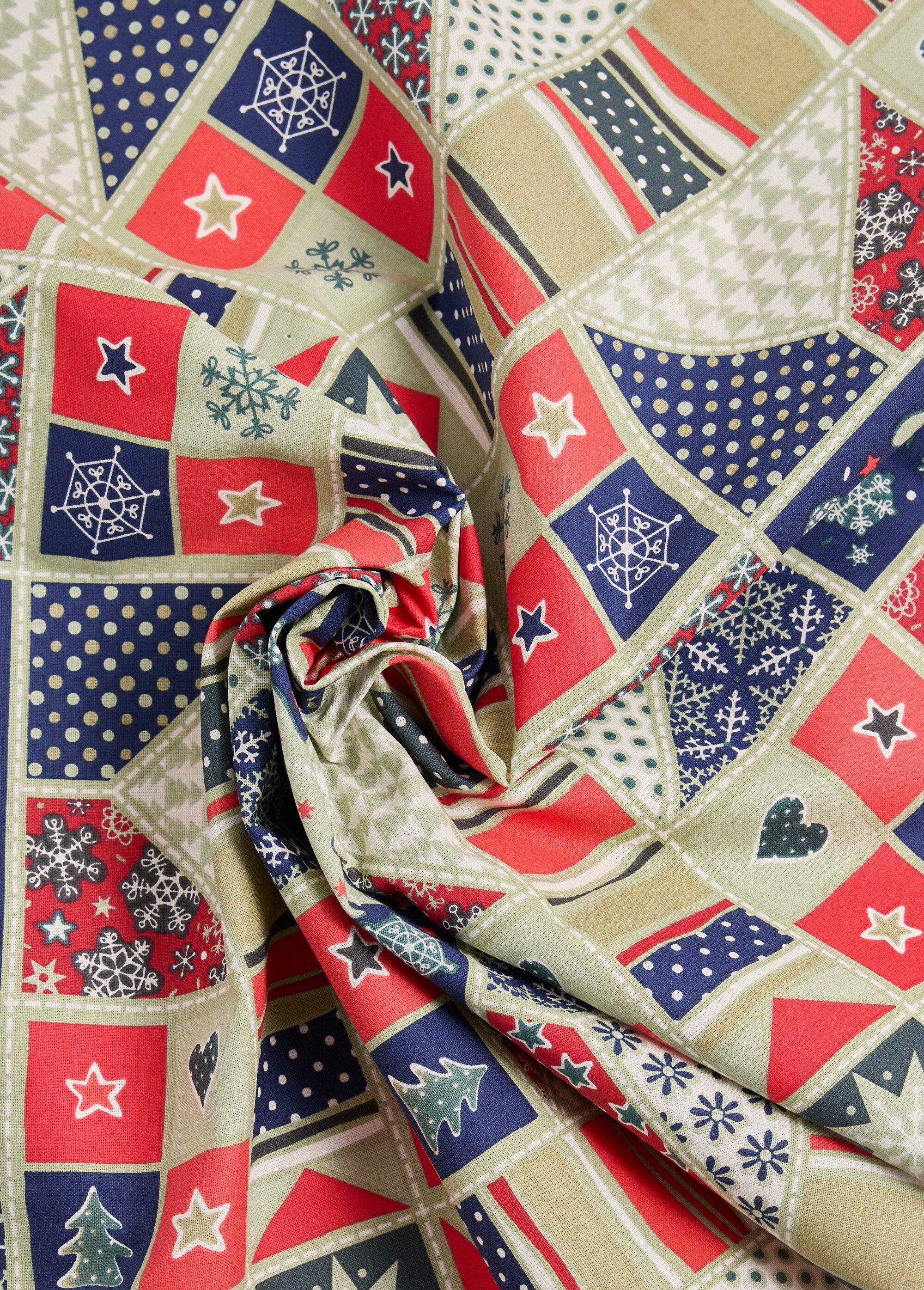 Coupon tissu déco Fêtes de fin d'année 2M