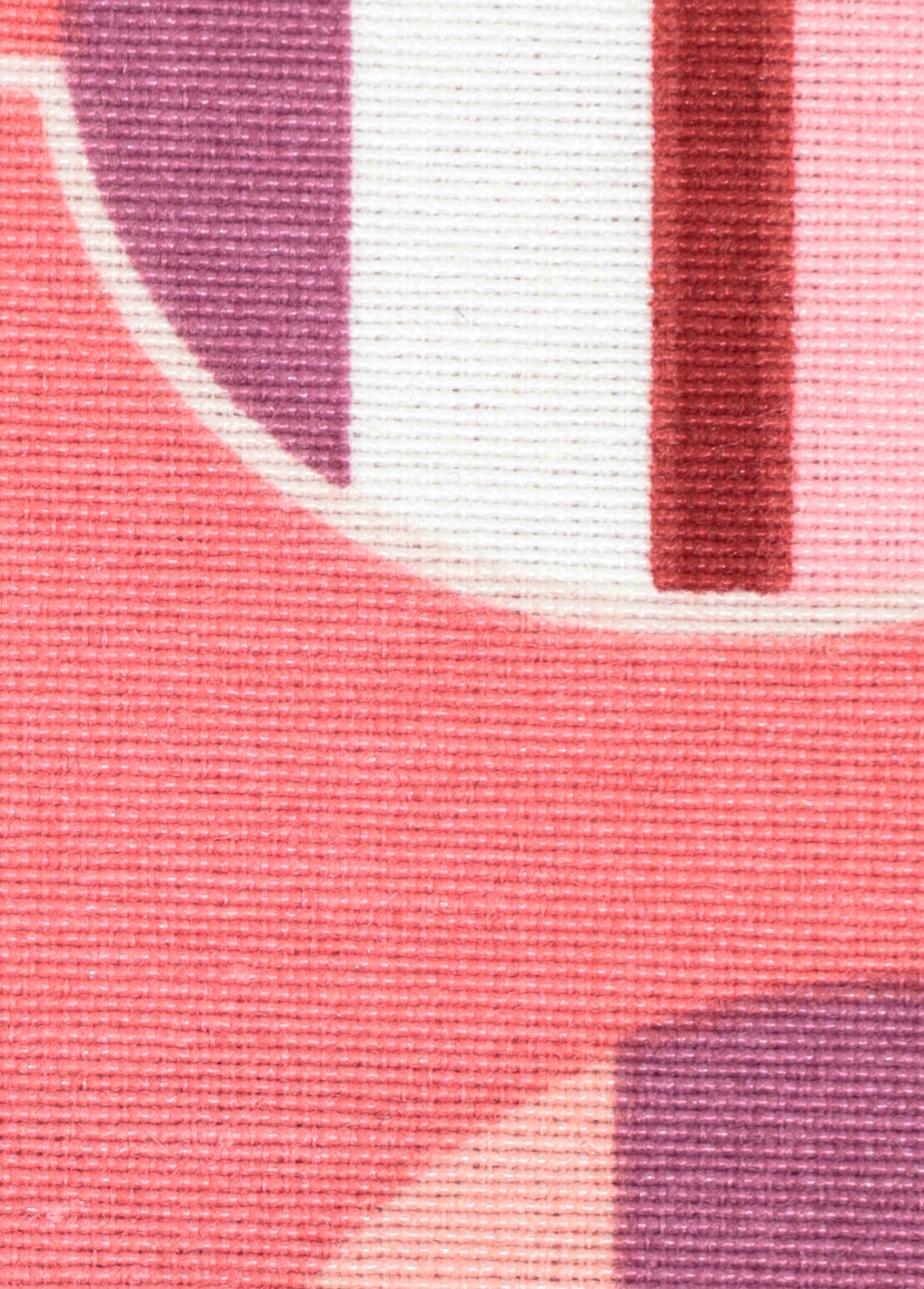 Coupon tissu déco, ovale rétro 2x1,4m ROSE COT149868 DE2