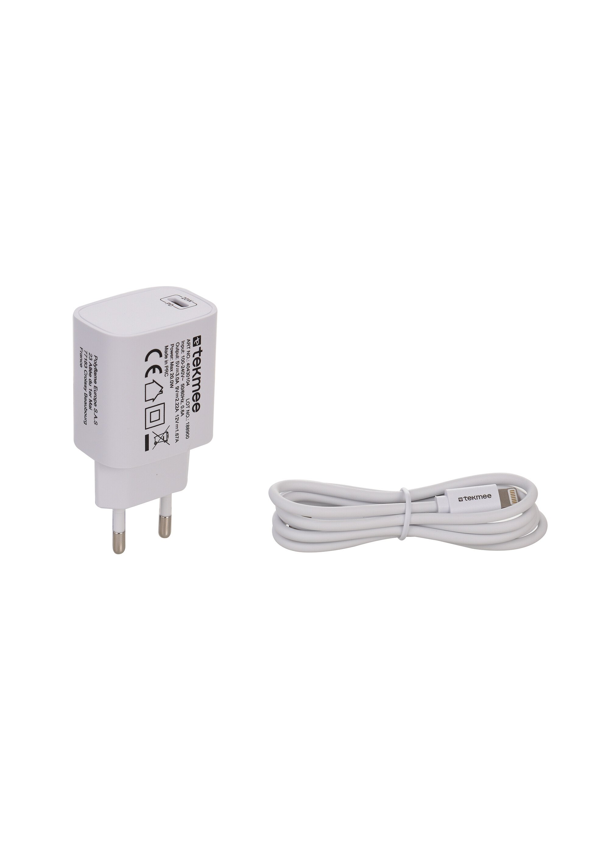 Chargeur rapide pour mobile iPhone + câble